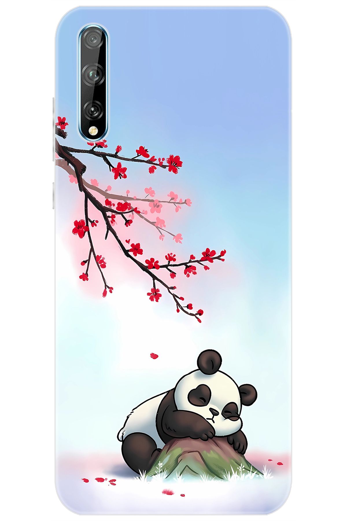 Ceppare Huawei Y8P (AQM-LX1) Uyumlu Kılıf Desen Baskılı Silikon Uyuyan Panda STK:627 CP-KGUqeuv