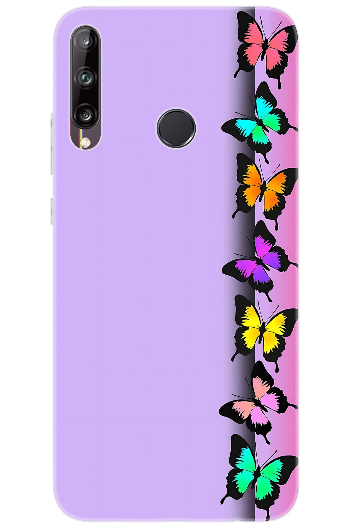 Ceppare Huawei Y7P (ART-L29) Uyumlu Kılıf Desen Baskılı Silikon Kelebek STK:671 CP-NEFnaMD