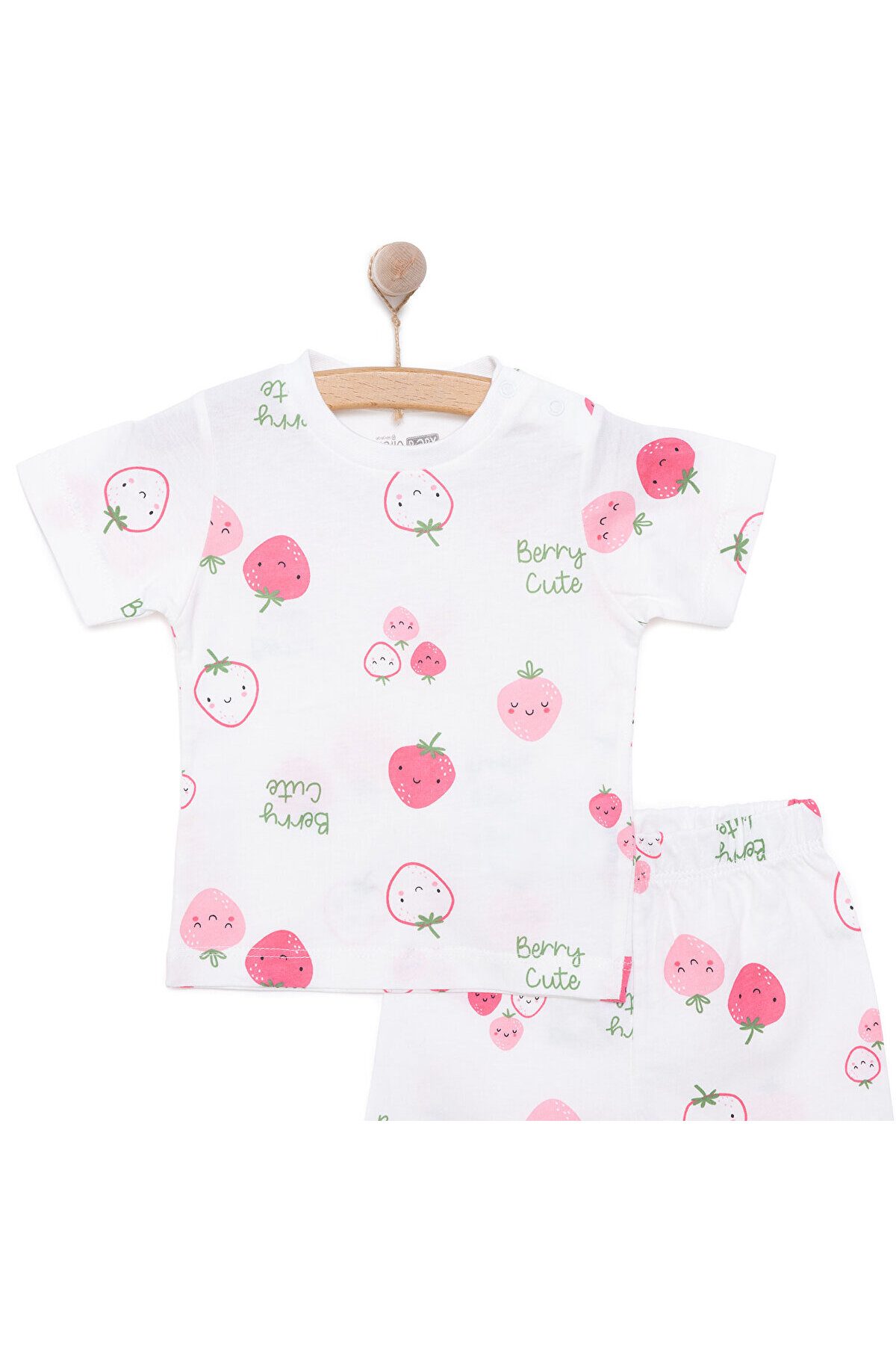 ebebek Hello Baby HelloBaby Kız Kısa Kol Pijama Takımı Kız Bebek fotoğrafı 3 (önizleme)