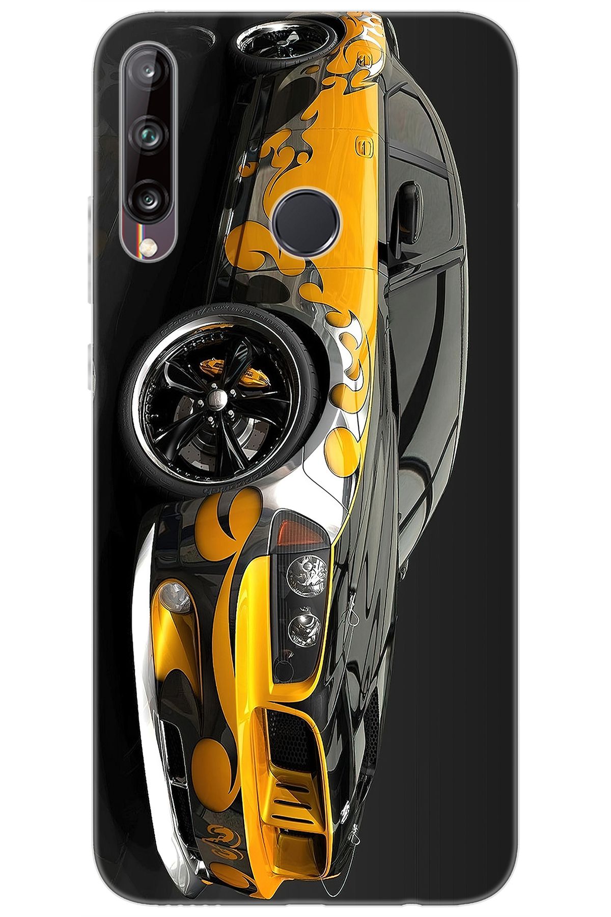 Ceppare Huawei Y7P (ART-L29) Uyumlu Kılıf Desen Baskılı Silikon Carros Velozes STK:292 CP-kfRJWcV