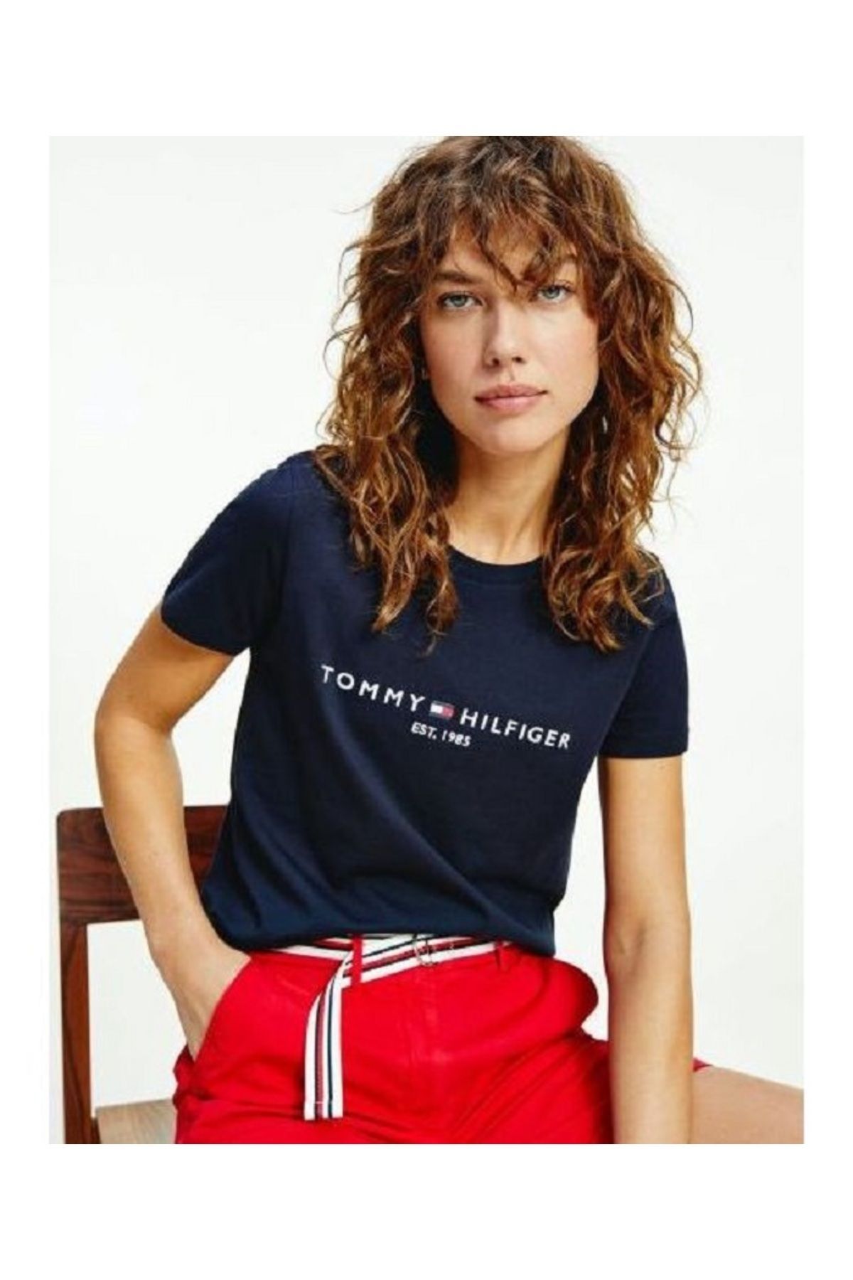 Hilfiger Denim _.TommyHilfiger HERITAGE C-NK ORGANİK pamuk