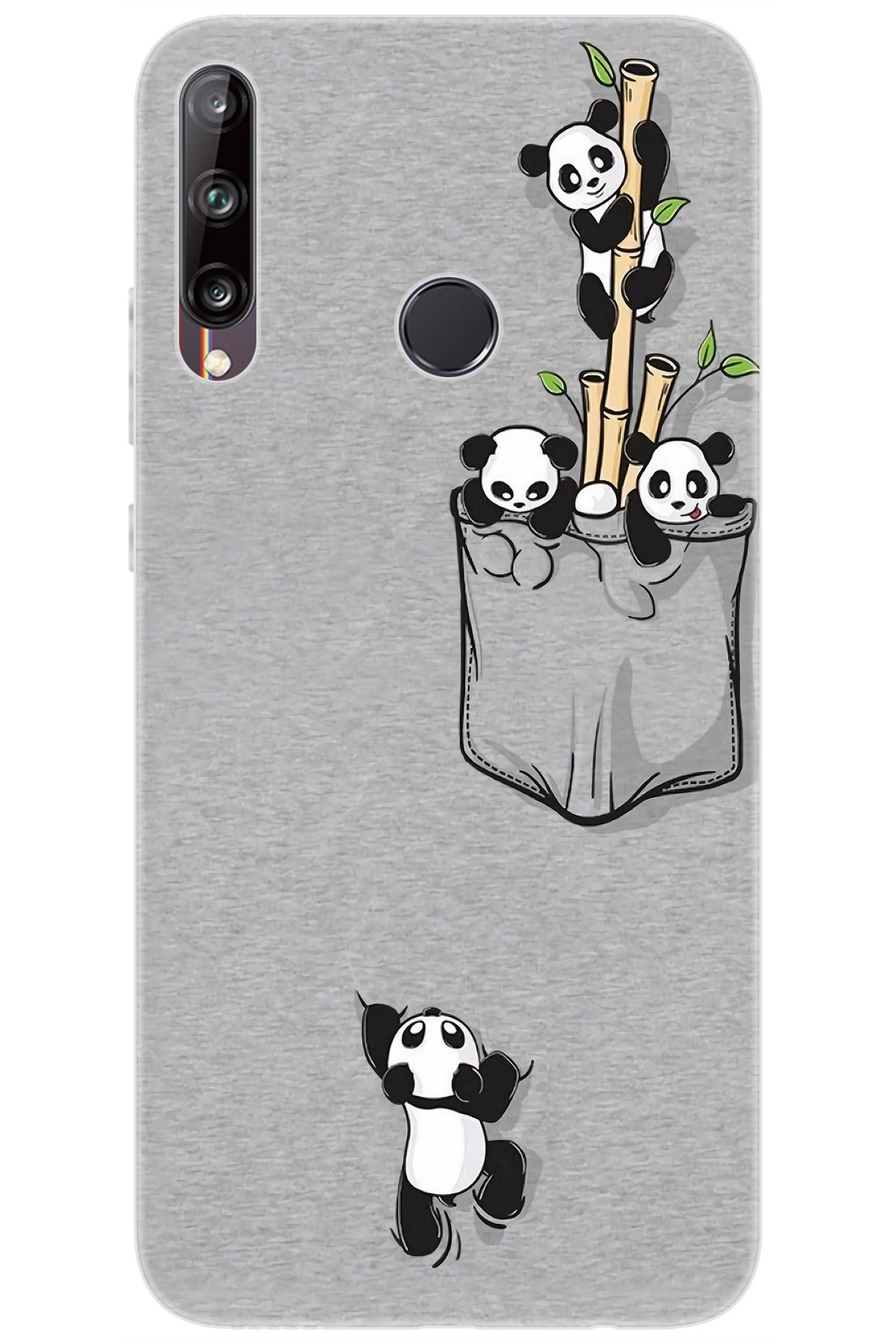 Ceppare Huawei Y7P (ART-L29) Uyumlu Kılıf Desen Baskılı Silikon Pandalar STK:749 CP-rmFShkQ