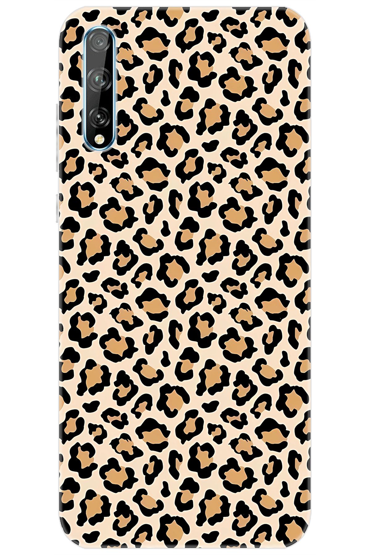 Ceppare Huawei Y8P (AQM-LX1) Uyumlu Kılıf Desen Baskılı Silikon Leopar Desen STK:743 CP-77RogX8