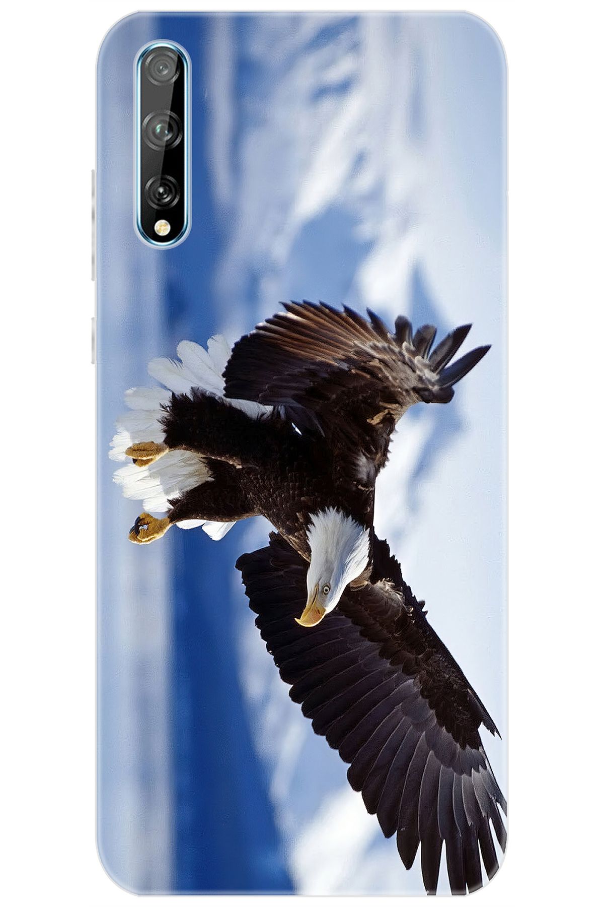 Ceppare Huawei Y8P (AQM-LX1) Uyumlu Kılıf Desen Baskılı Silikon Kartal STK:183 CP-ST3zzlI