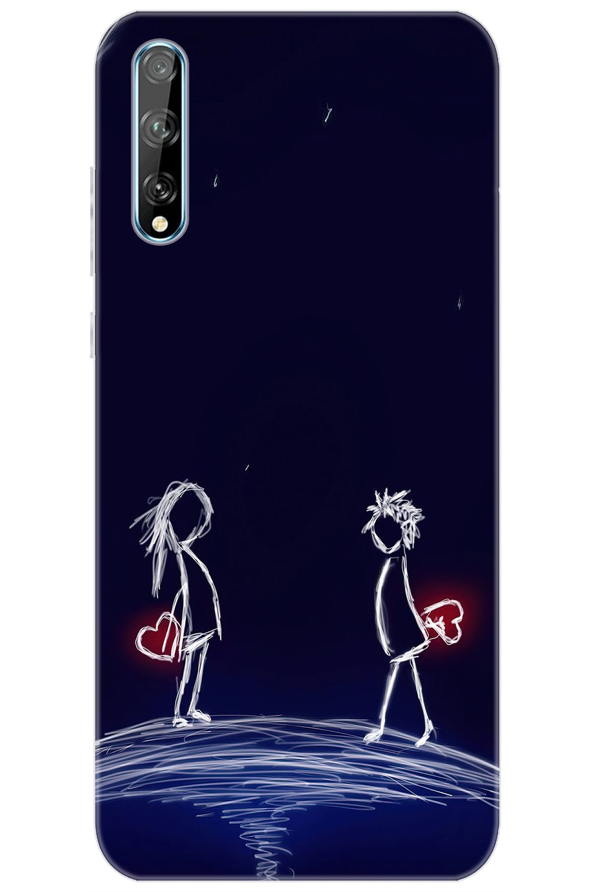 Ceppare Huawei Y8P (AQM-LX1) Uyumlu Kılıf Desen Baskılı Silikon Aşk Tasarım STK:306 CP-x7klfz3