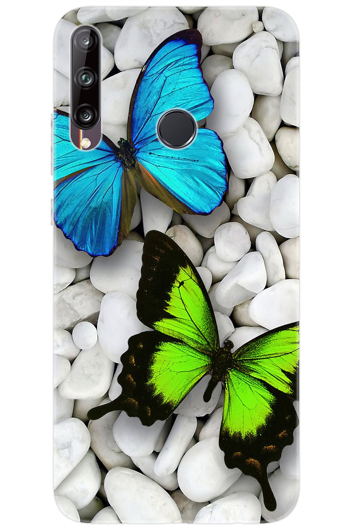 Ceppare Huawei Y7P (ART-L29) Uyumlu Kılıf Desen Baskılı Silikon Kelebekler STK:148 CP-HOdSTo5