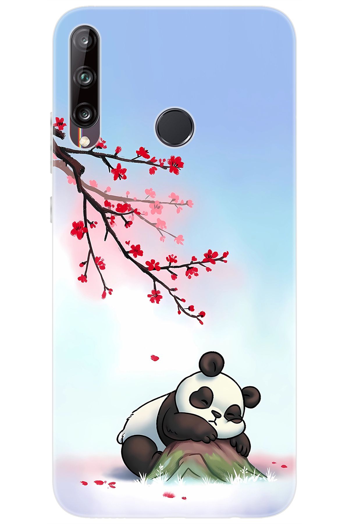 Ceppare Huawei Y7P (ART-L29) Uyumlu Kılıf Desen Baskılı Silikon Uyuyan Panda STK:627 CP-a9CdmXt