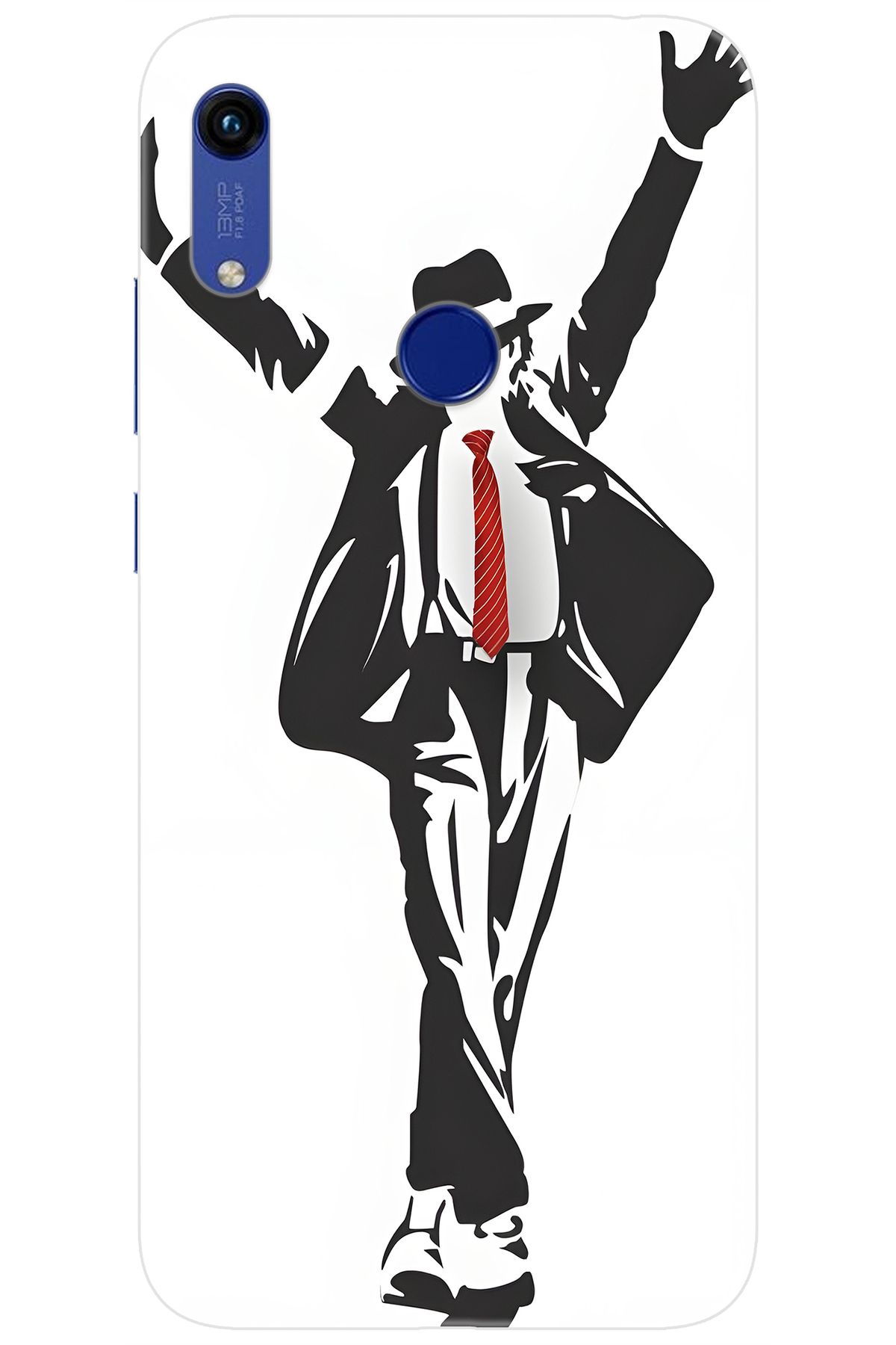 Ceppare Huawei Y6S 2019 (JAT-L41) Uyumlu Kılıf Desen Baskılı Silikon Michael Jackson STK:705 CP-iCLOq4A