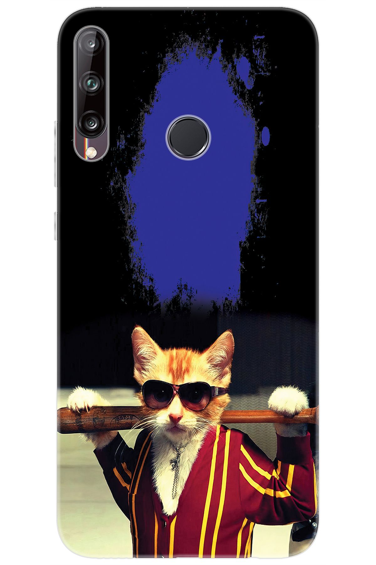 Ceppare Huawei Y7P (ART-L29) Uyumlu Kılıf Desen Baskılı Silikon Artist Kedi STK:481 CP-bFmnuVp