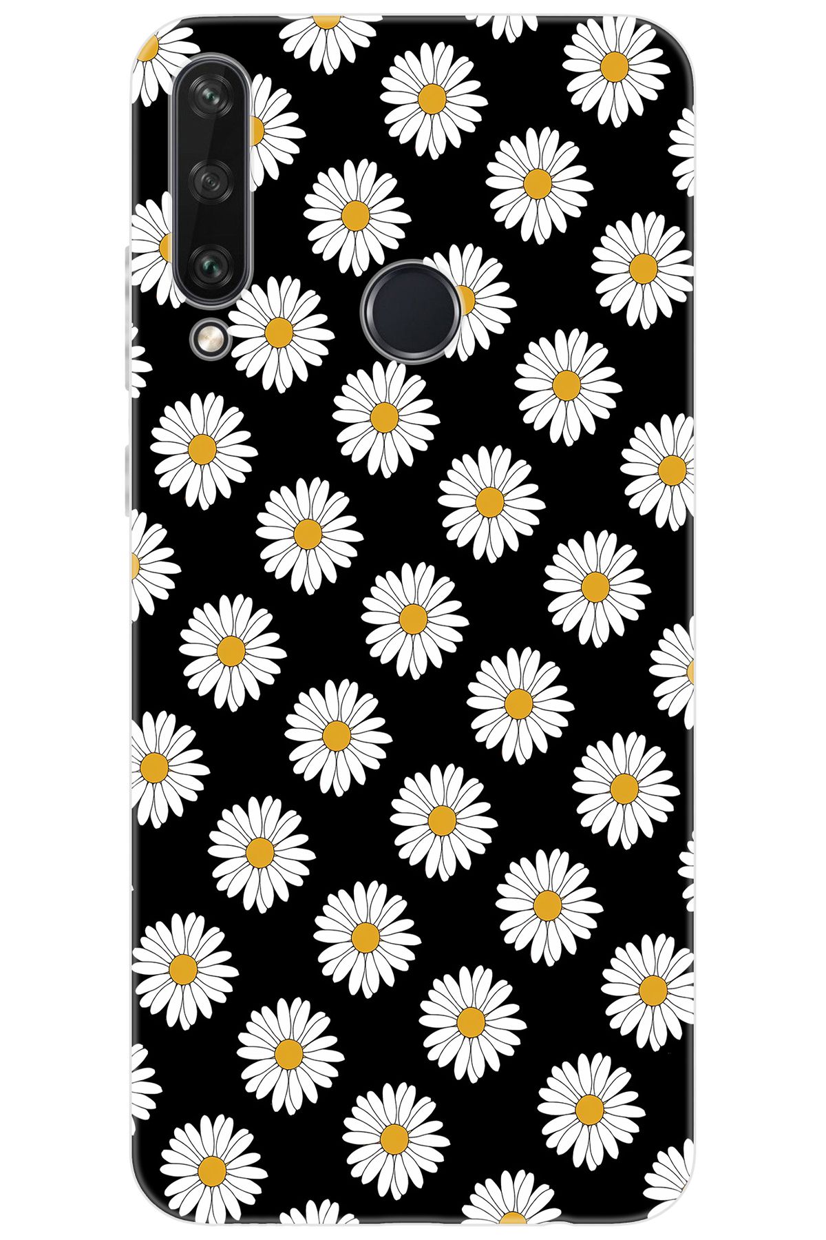 Ceppare Huawei Y6P (MED-LX9N) Uyumlu Kılıf Desen Baskılı Silikon Papatya Serisi STK:634 CP-ggdlWyU