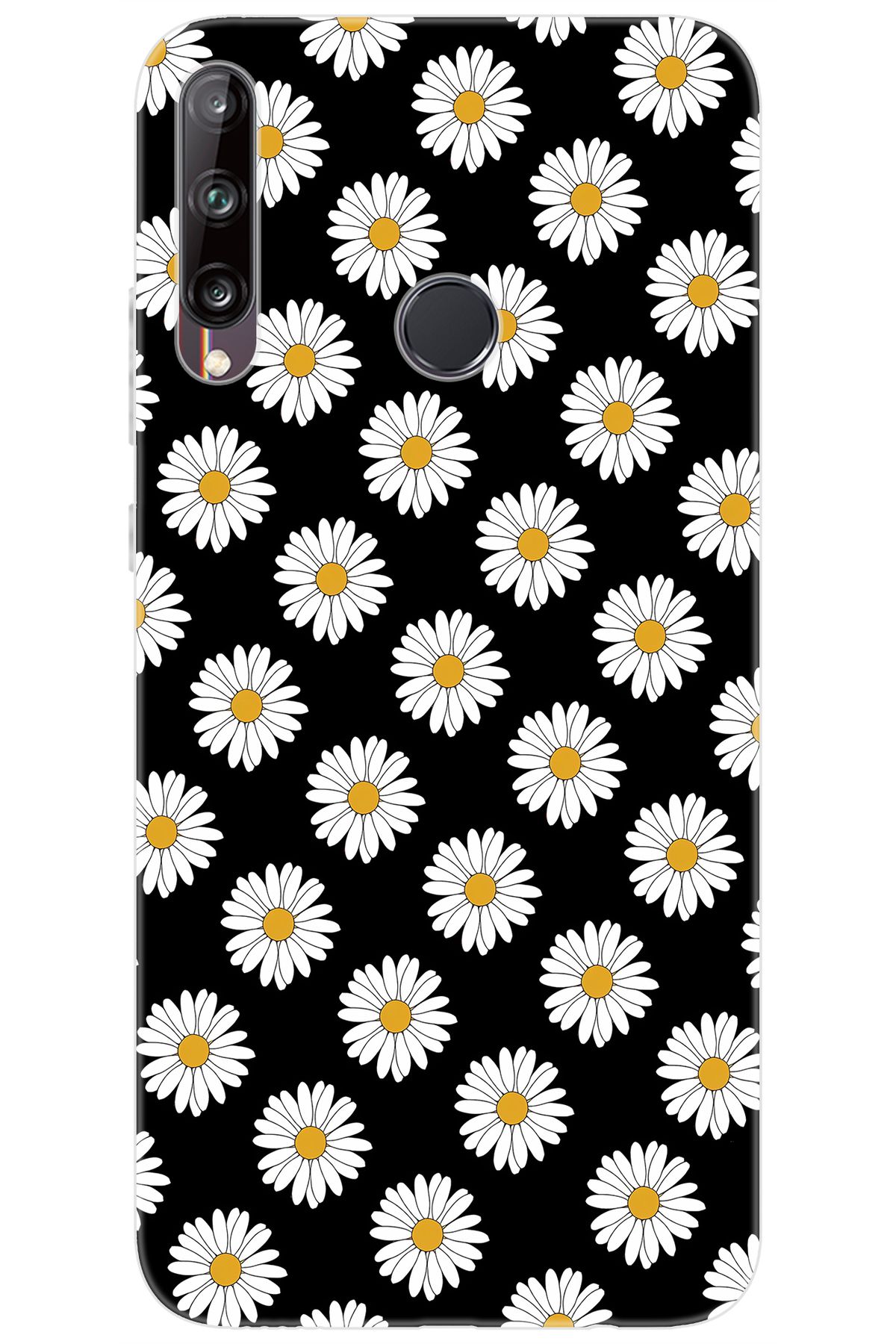 Ceppare Huawei Y7P (ART-L29) Uyumlu Kılıf Desen Baskılı Silikon Papatya Serisi STK:634 CP-la6En4r
