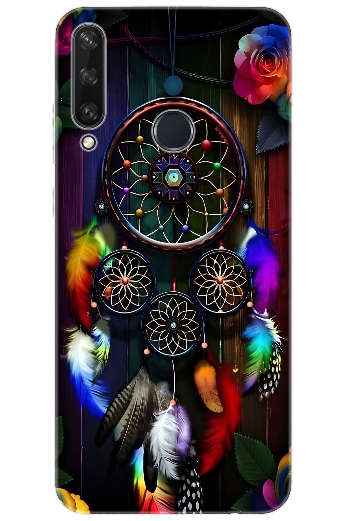 Ceppare Huawei Y6P (MED-LX9N) Uyumlu Kılıf Desen Baskılı Silikon Düş Kapanı STK:704 CP-GxpMjUn
