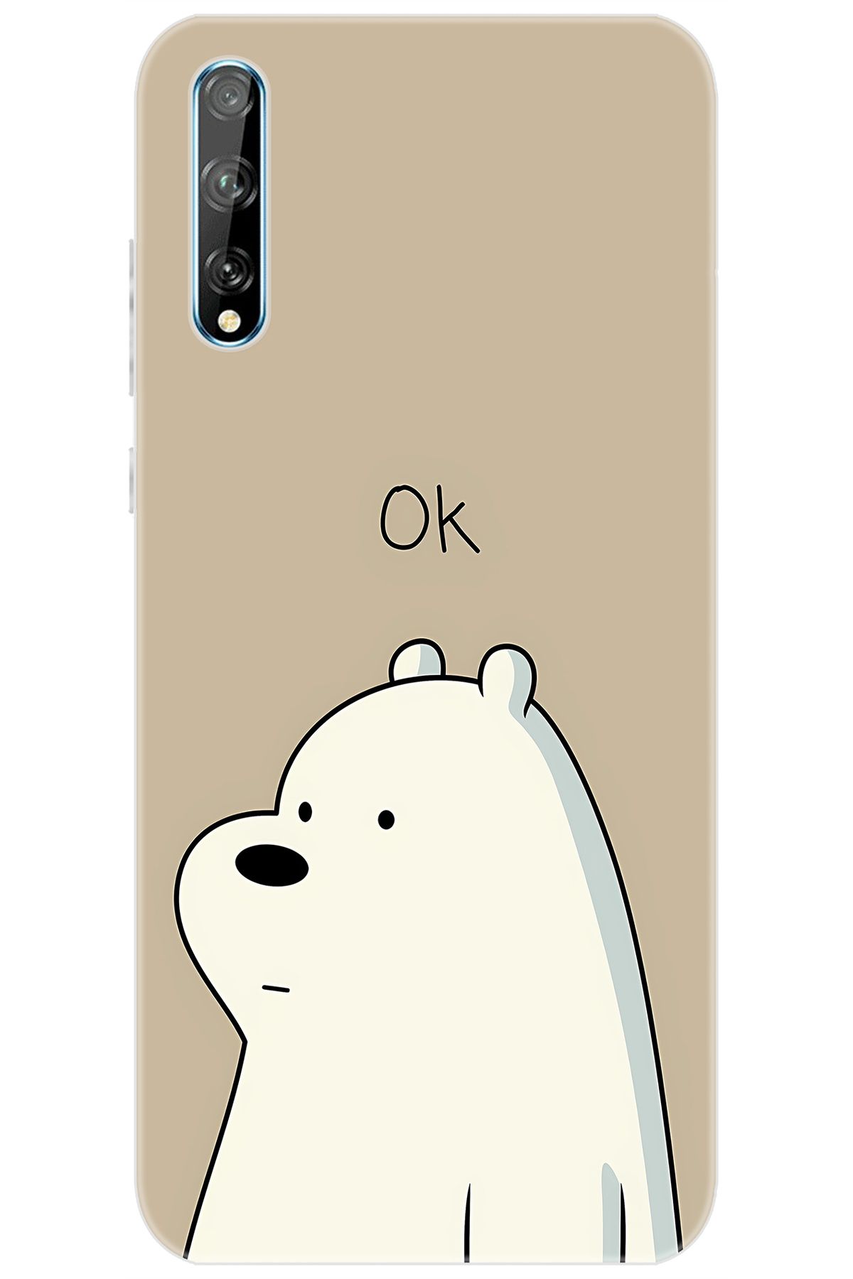 Ceppare Huawei Y8P (AQM-LX1) Uyumlu Kılıf Desen Baskılı Silikon Panda OK STK:641 CP-iw9BIb4