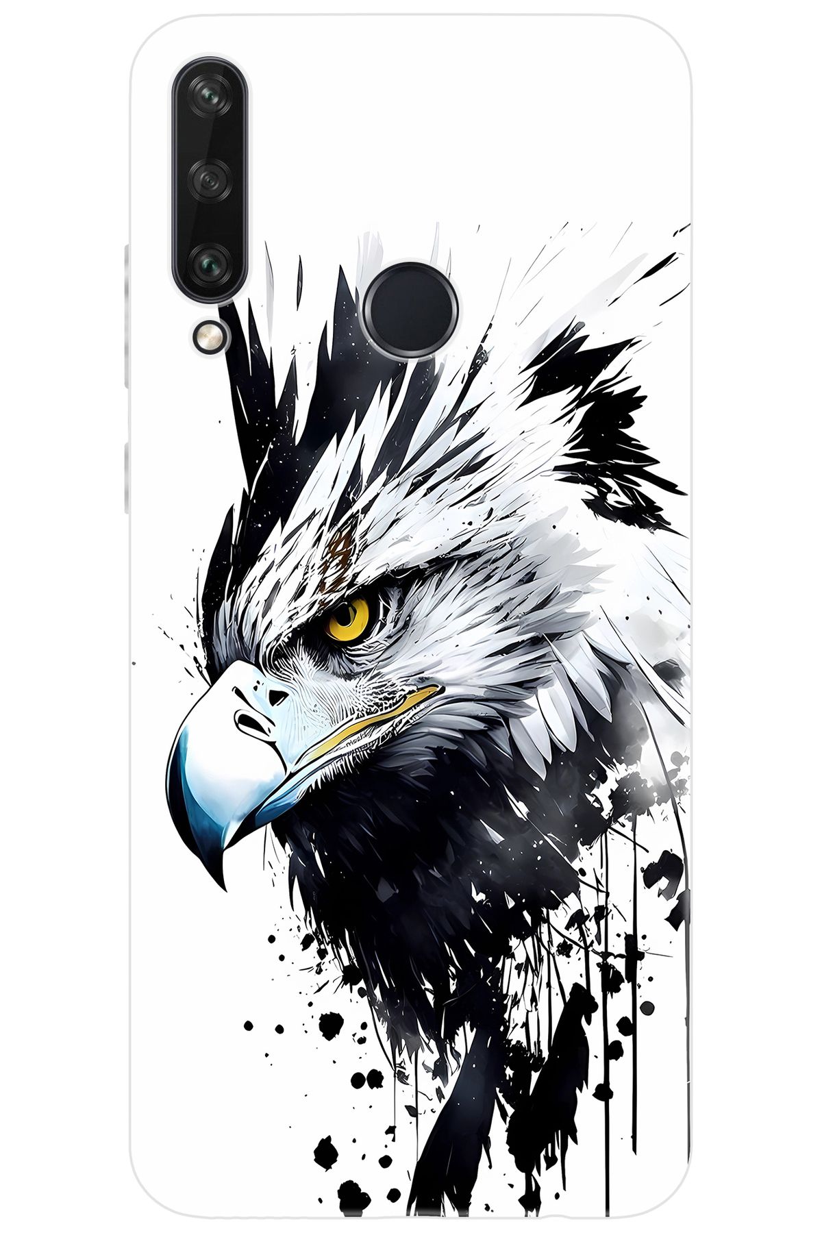 Ceppare Huawei Y6P (MED-LX9N) Uyumlu Kılıf Desen Baskılı Silikon Kartal Serisi STK:1008 CP-vi91vNQ