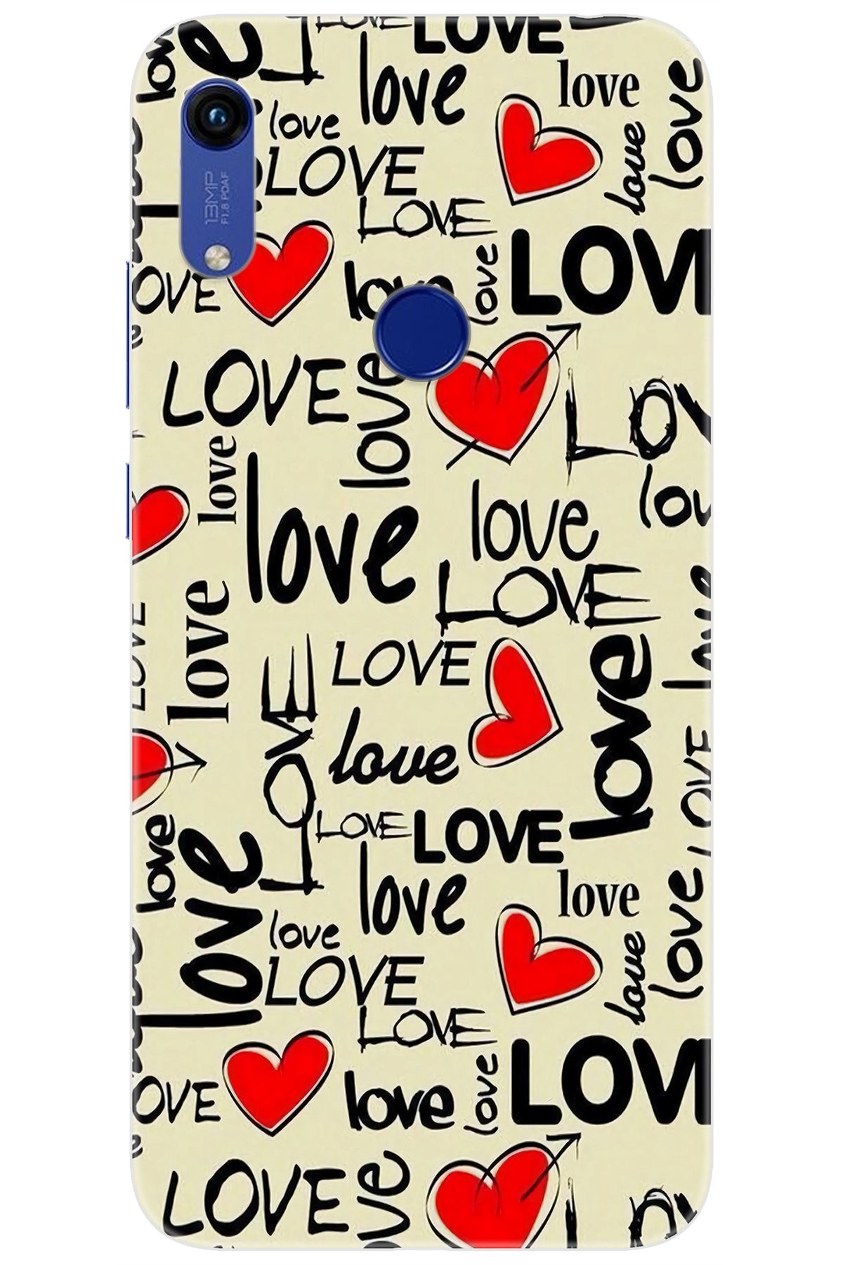 Ceppare Huawei Y6 PRO 2019 (MRD-LX2) Uyumlu Kılıf Desen Baskılı Silikon Love Serisi STK:728 CP-XD9lh4N