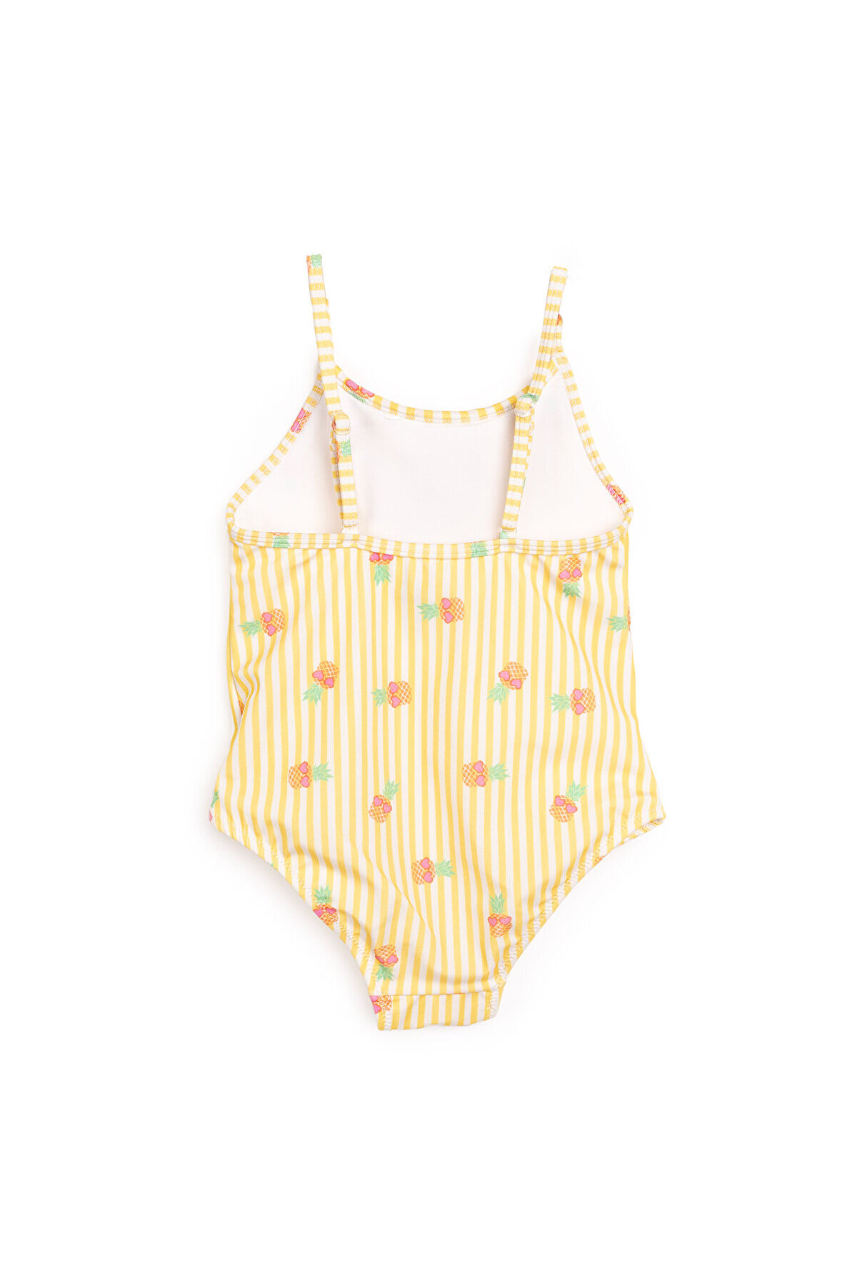 ebebek Hello Baby HelloBaby Çizgili Ananas Desenli Mayo Kız Bebek fotoğrafı 2 (önizleme)