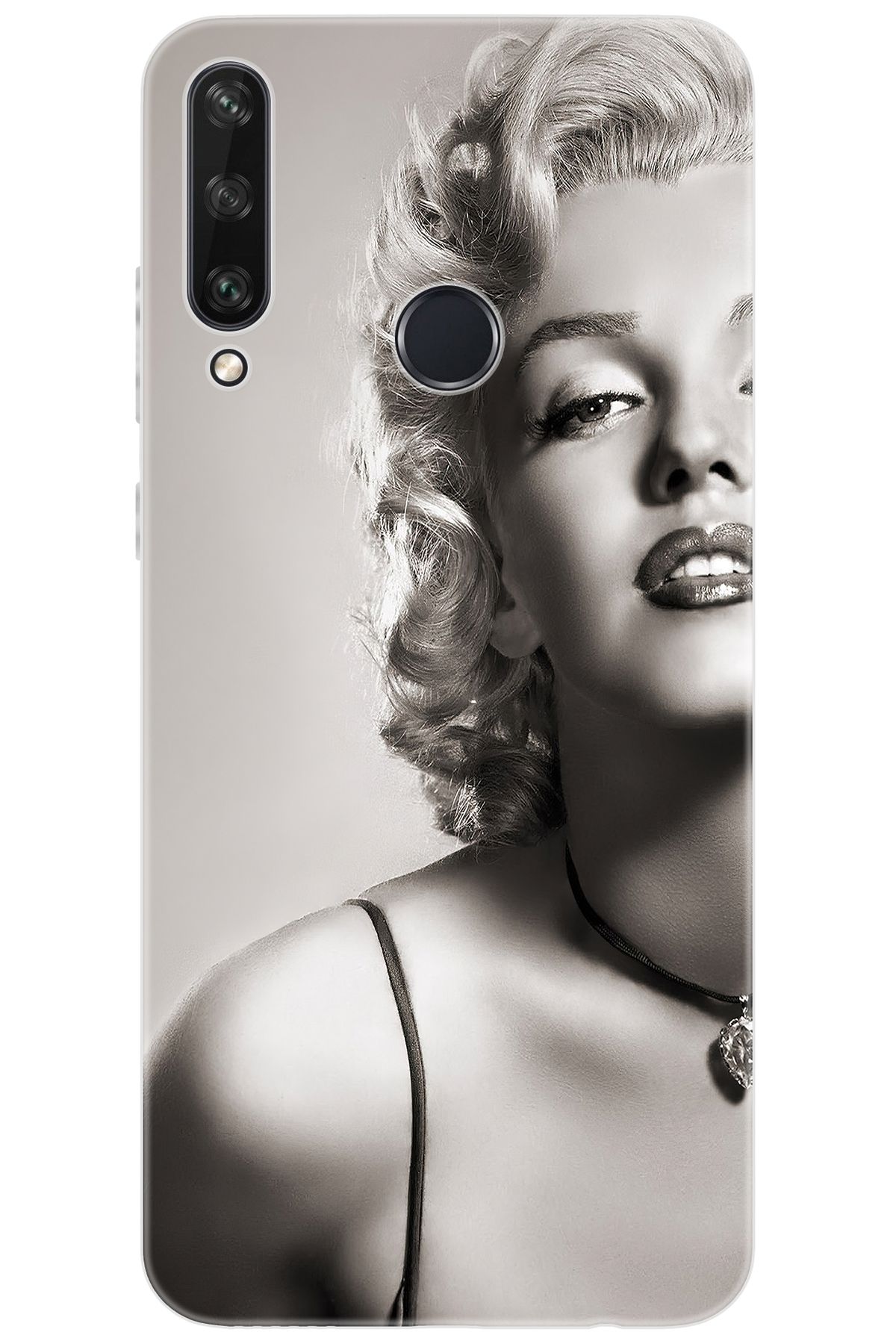 Ceppare Huawei Y6P (MED-LX9N) Uyumlu Kılıf Desen Baskılı Silikon Marilyn Monroe STK:250 CP-Id2PCao