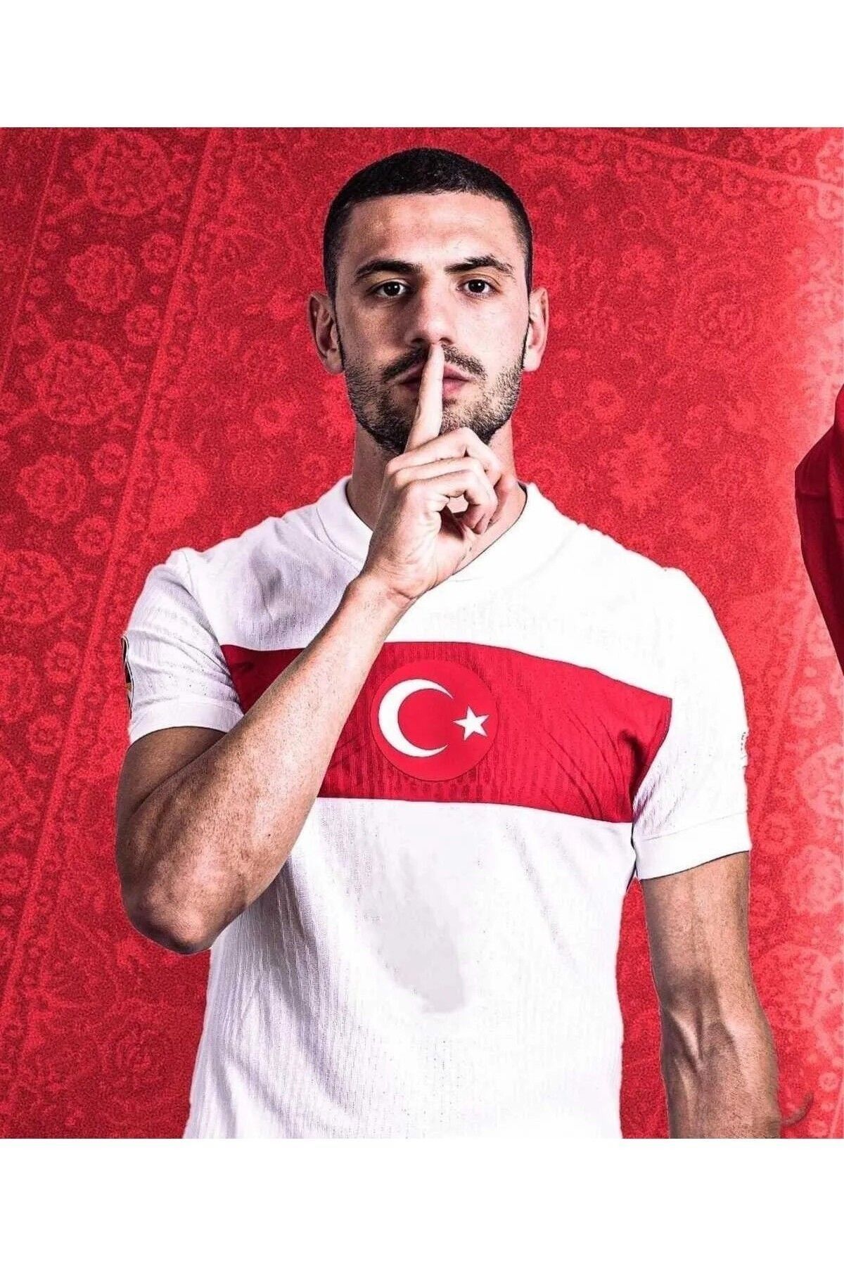 feriköy EURO 2024 TÜRKİYE MERİH DEMİRAL YETİŞKİN FORMASI (WHİTE)
