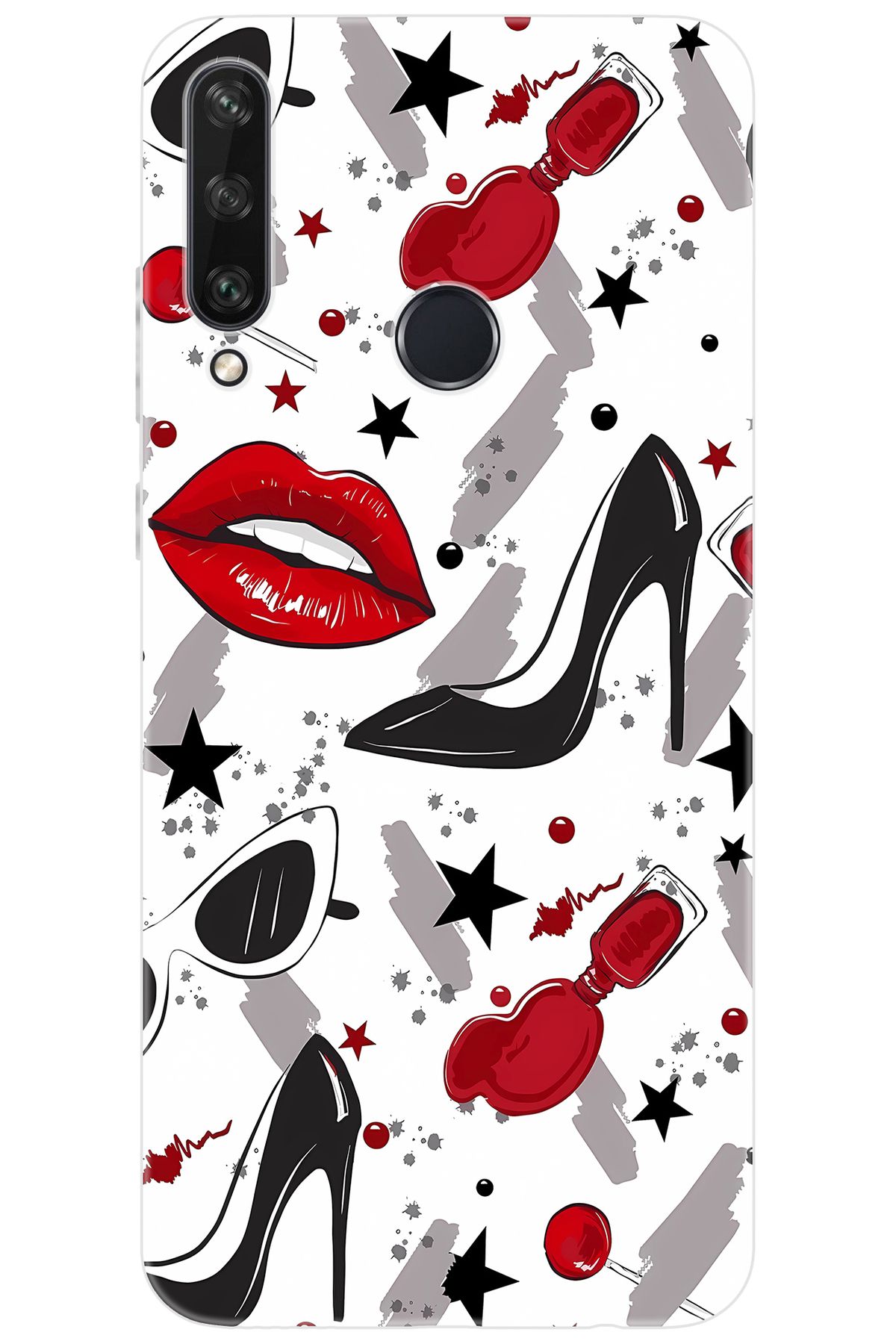 Ceppare Huawei Y6P (MED-LX9N) Uyumlu Kılıf Desen Baskılı Silikon Fashion Design STK:676 CP-lh4UEtz