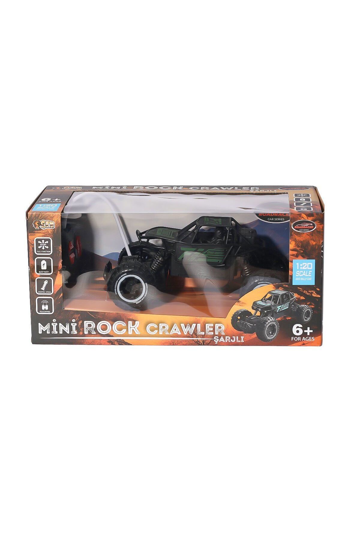 OEM CN1916 Kumandalı Şarjlı Rock Crewler 1:20 -Can