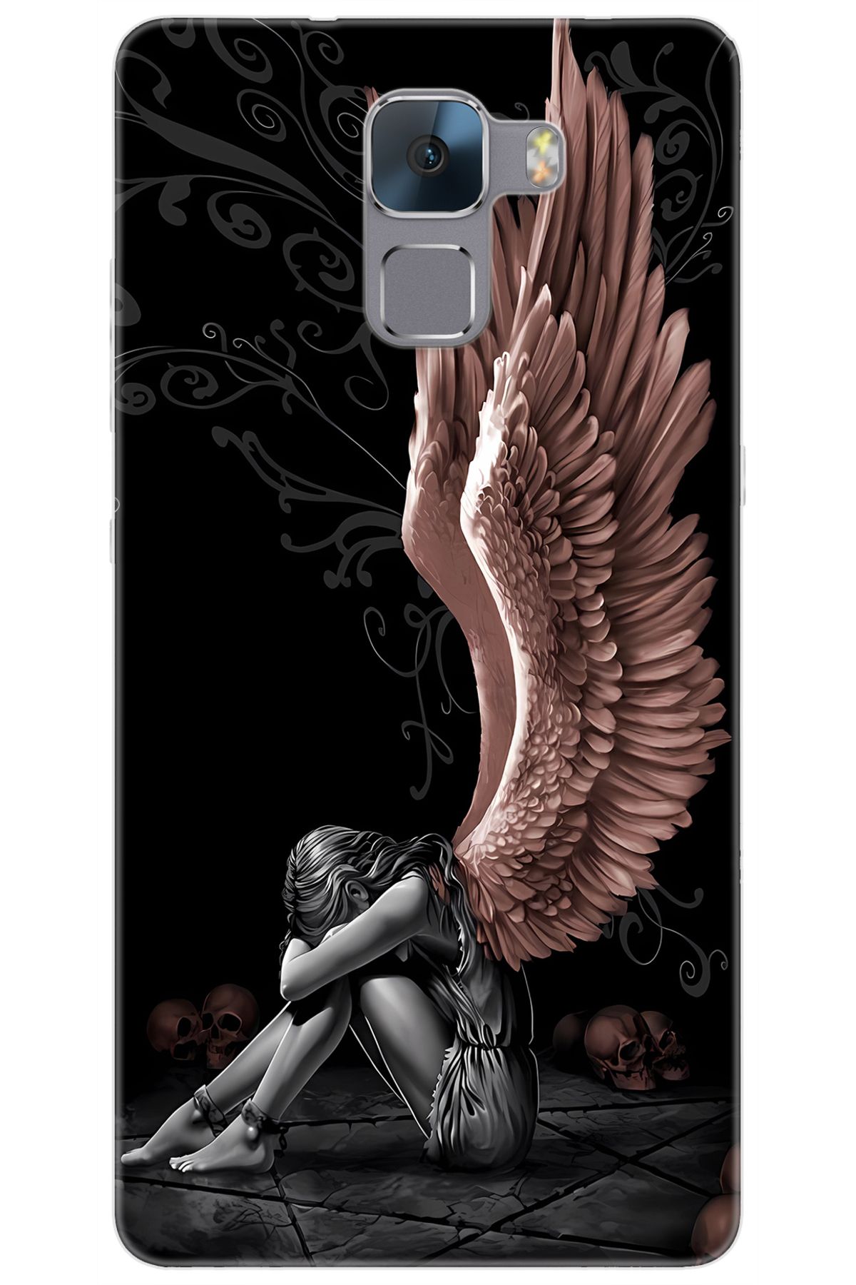 Ceppare Huawei Honor 7 (PLK-L01) Uyumlu Kılıf Desen Baskılı Silikon Enslaved Angel STK:654 CP-FZytivT