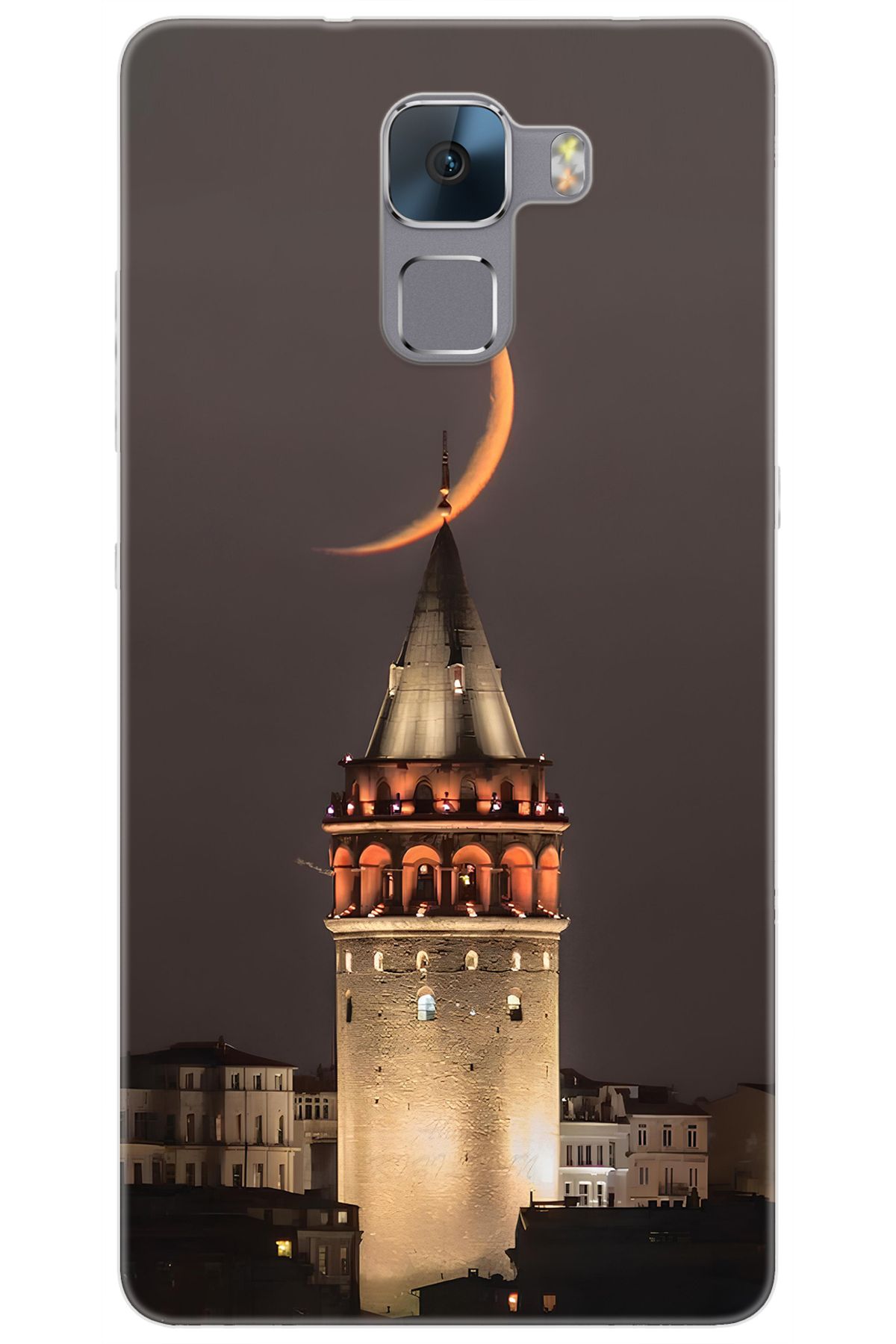Ceppare Huawei Honor 7 (PLK-L01) Uyumlu Kılıf Desen Baskılı Silikon Galata Kulesi STK:673 CP-AThL6zp