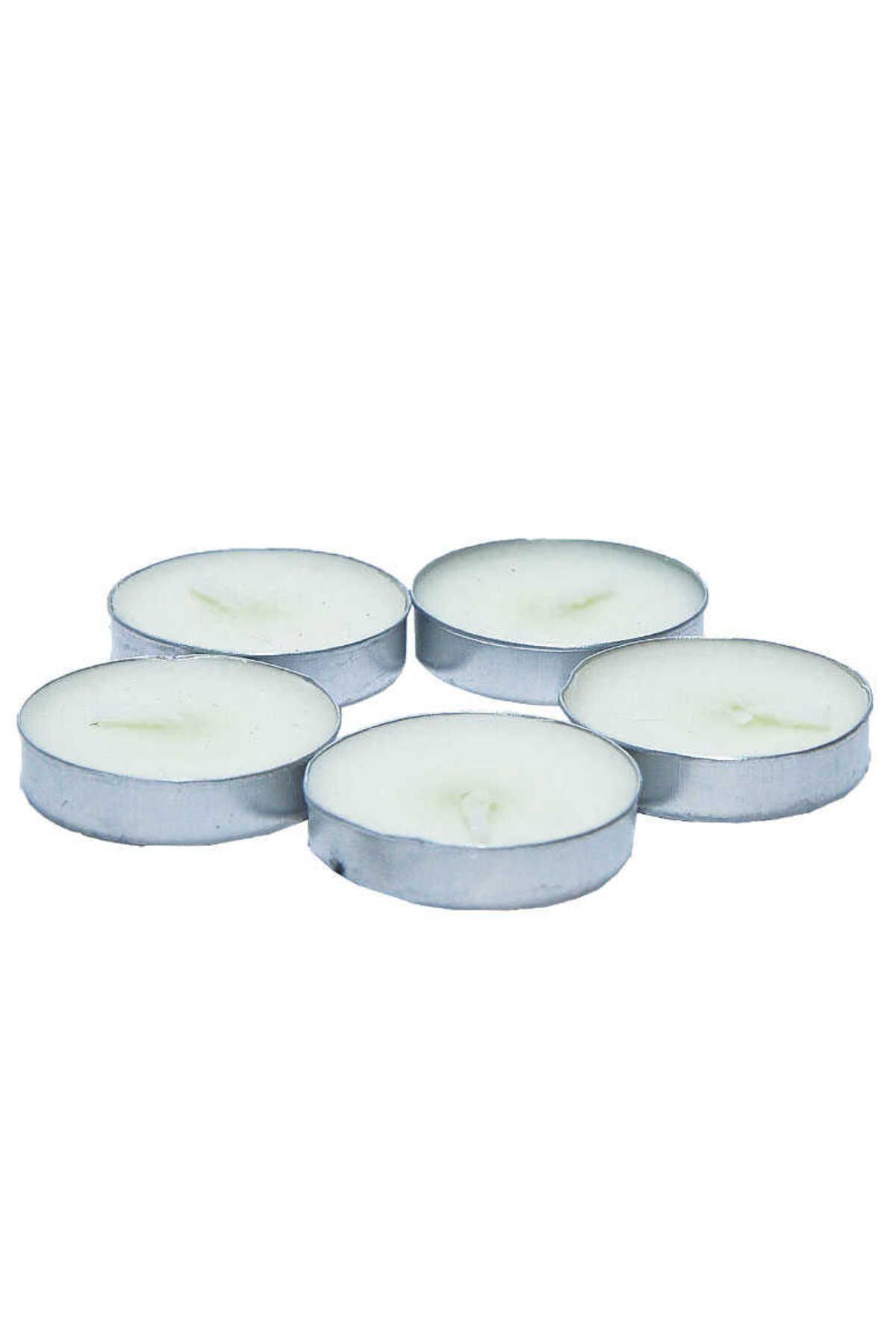 feifei Tea Lights Beyaz Mum 5 Li 1 Paket Parti Malzemeleri