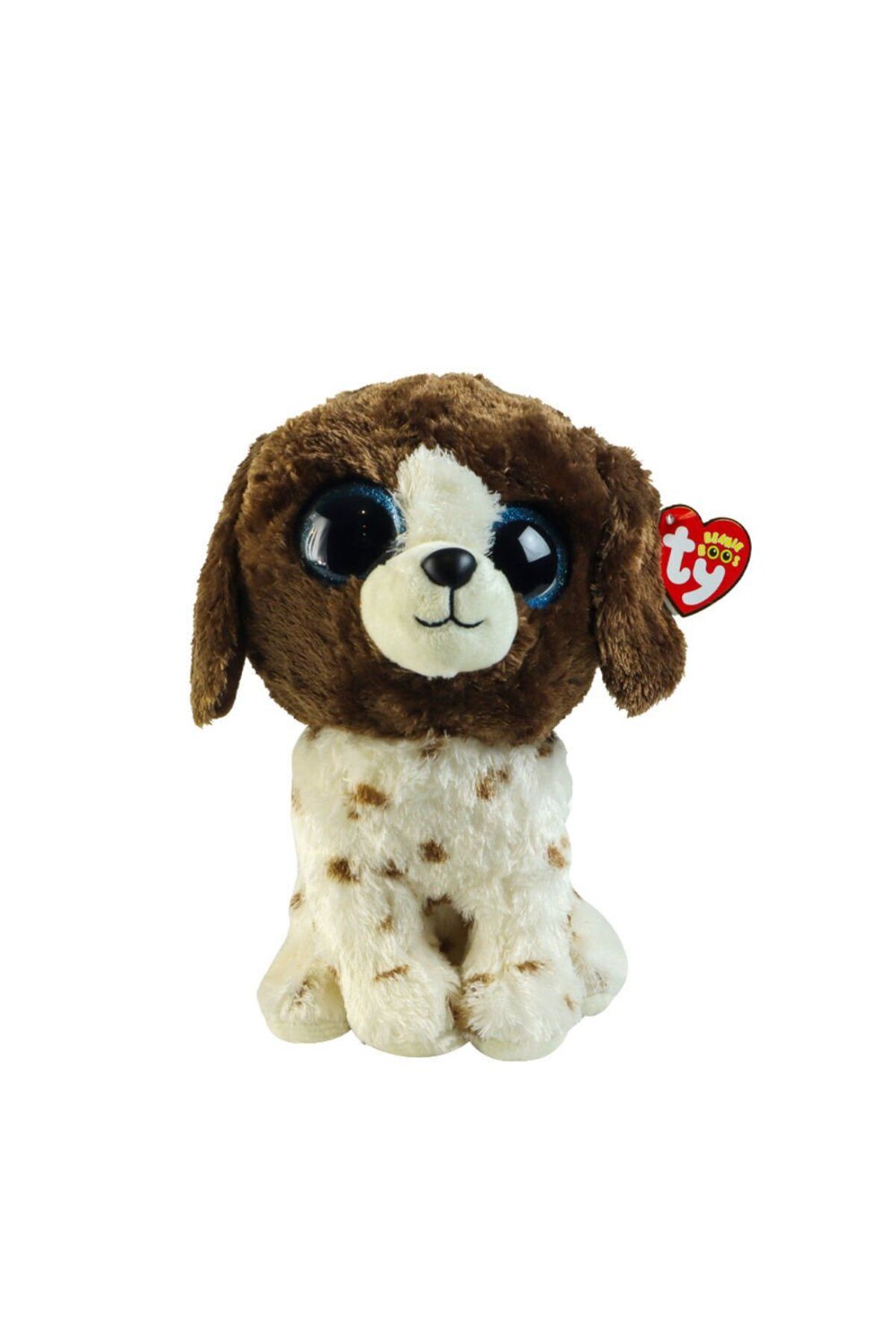 OEM TY Beanie Boos Kahverengi Benekli Peluş Köpek Muddles 15 cm