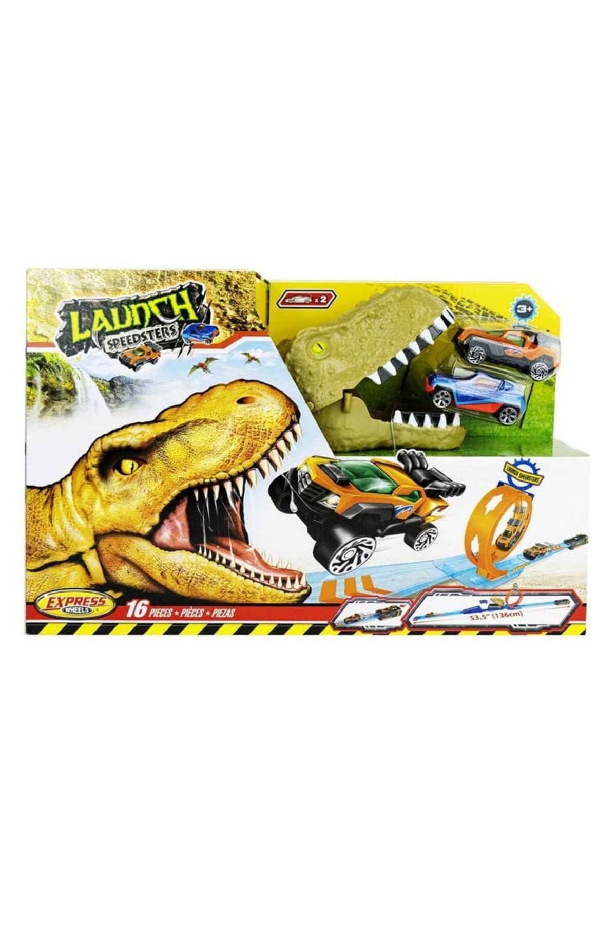 OEM Express Wheels 16 Parça T-Rex Araç ve Yol Oyun Seti