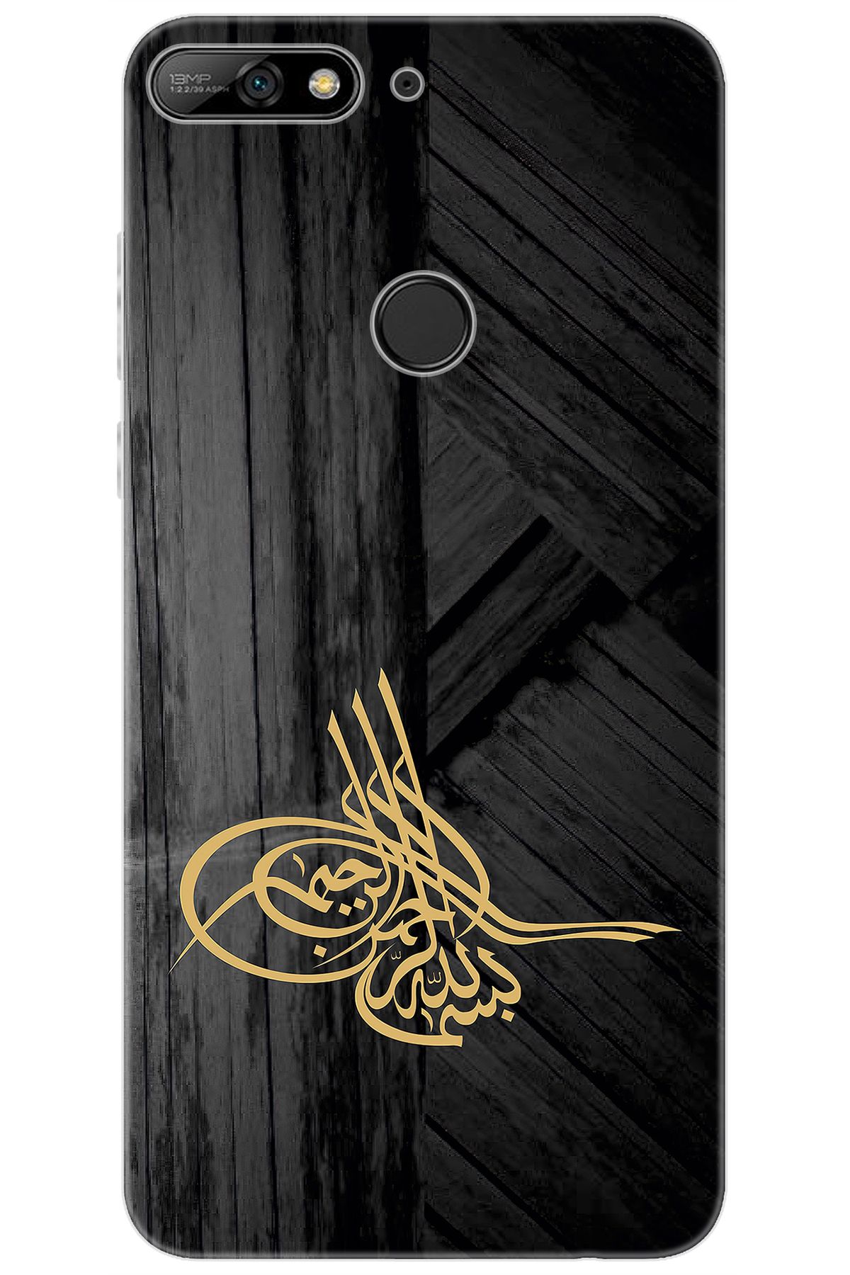 Ceppare Huawei Y7 PRO 2018 (LDN-LX2) Uyumlu Kılıf Desen Baskılı Silikon Tuğra Tasarım STK:374 CP-3eNnTiW