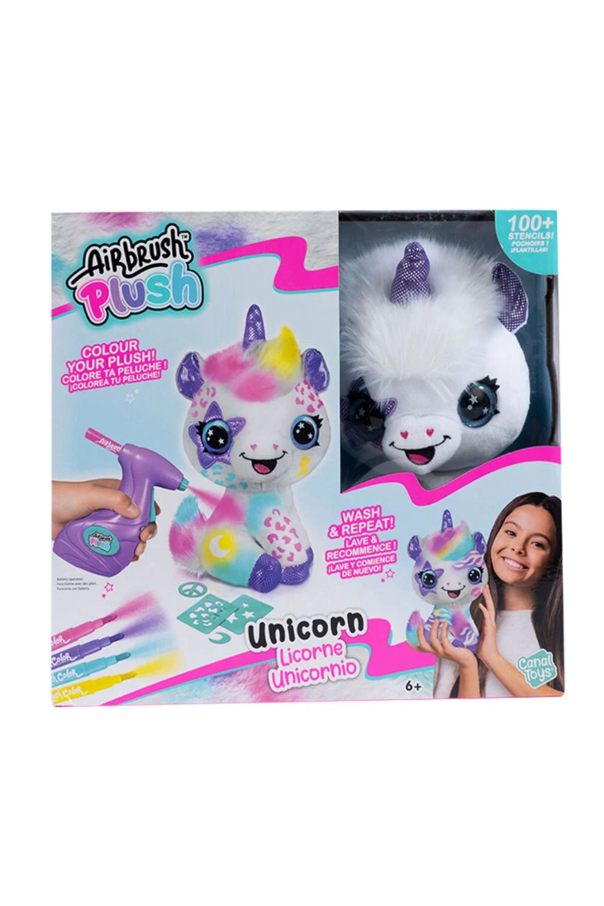 OEM Airbrush Plush Boyanıp Yıkanabilen Peluş Unicorn
