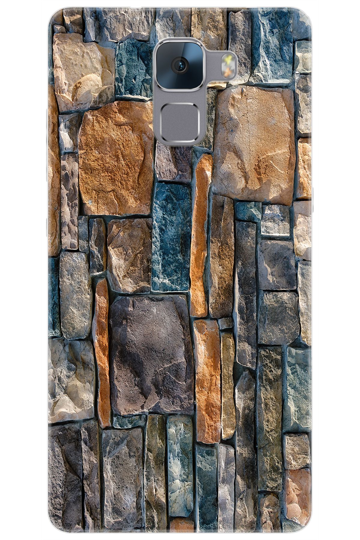 Ceppare Huawei Honor 7 (PLK-L01) Uyumlu Kılıf Desen Baskılı Silikon Taş Duvar STK:233 CP-q24bByr