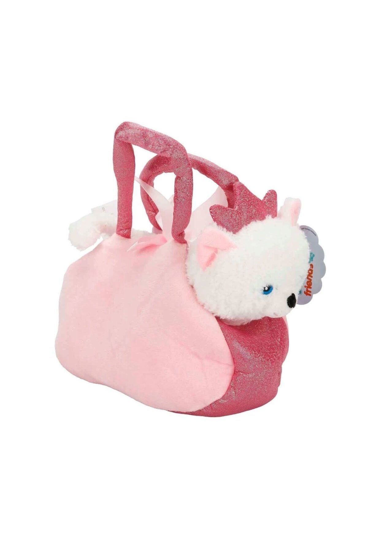 OEM 4775 Peluş Kedi Köpek Taşıma Çantalı 20 cm - Stokta Olan Model ve Renk Gönderiliir