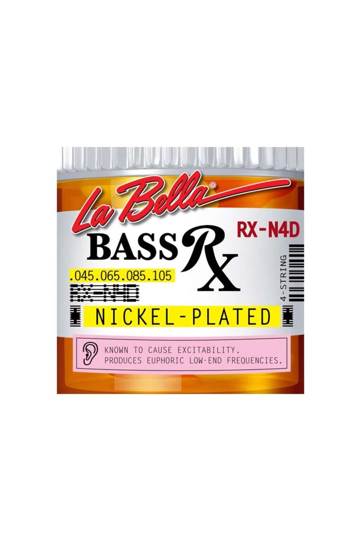 OEM Gitar Aksesuar Bas Tel Labella 4 Telli LB-RX-N4D 0,45