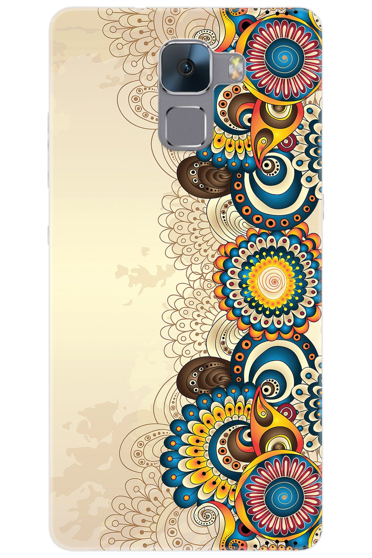 Ceppare Huawei Honor 7 (PLK-L01) Uyumlu Kılıf Desen Baskılı Silikon Dekoratif Çiçek STK:531 CP-Rn6AFKj