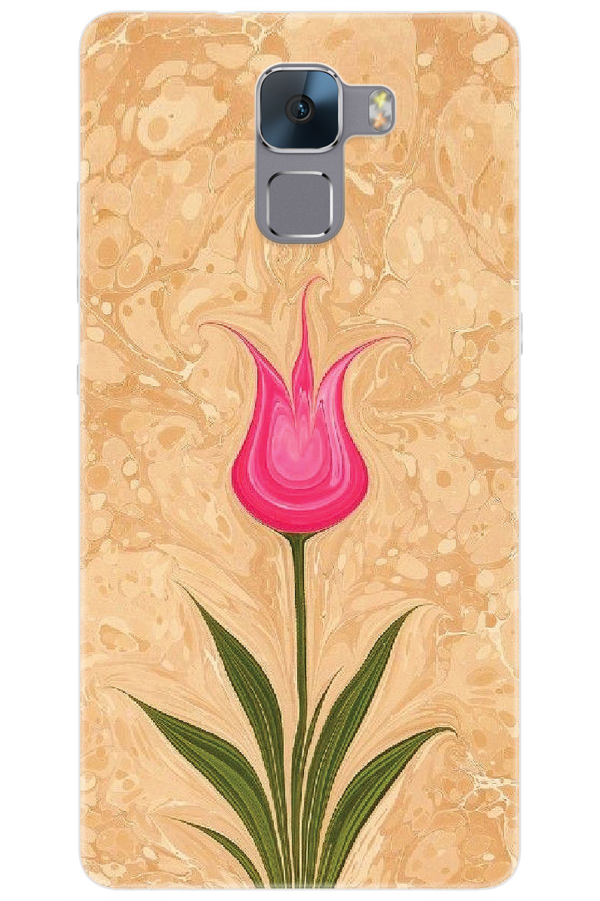 Ceppare Huawei Honor 7 (PLK-L01) Uyumlu Kılıf Desen Baskılı Silikon Lale Tasarım STK:544 CP-PLo0MpR