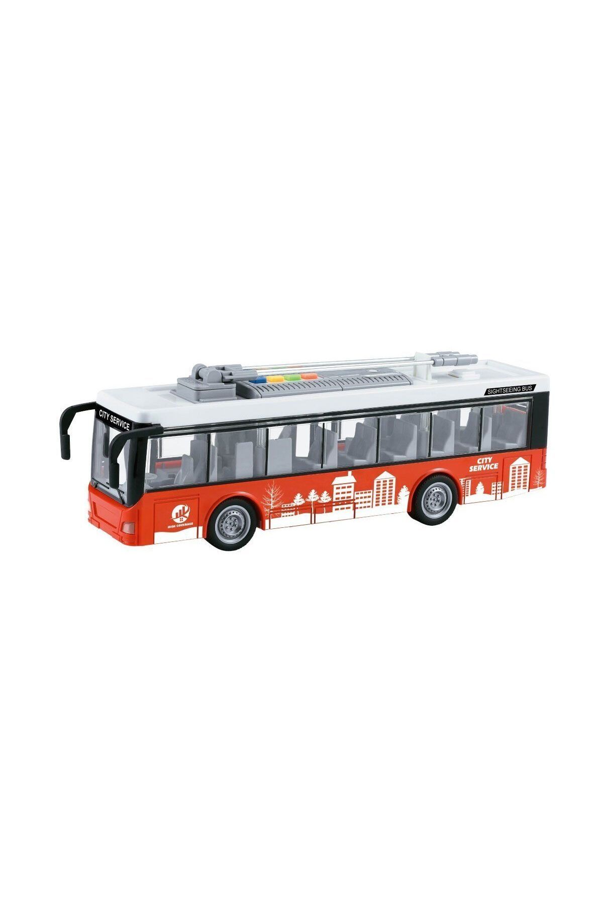 OEM WY911A-B Sesli ve Işıklı Elektrikli Otobüs Troleybüs 1:16 -Vardem