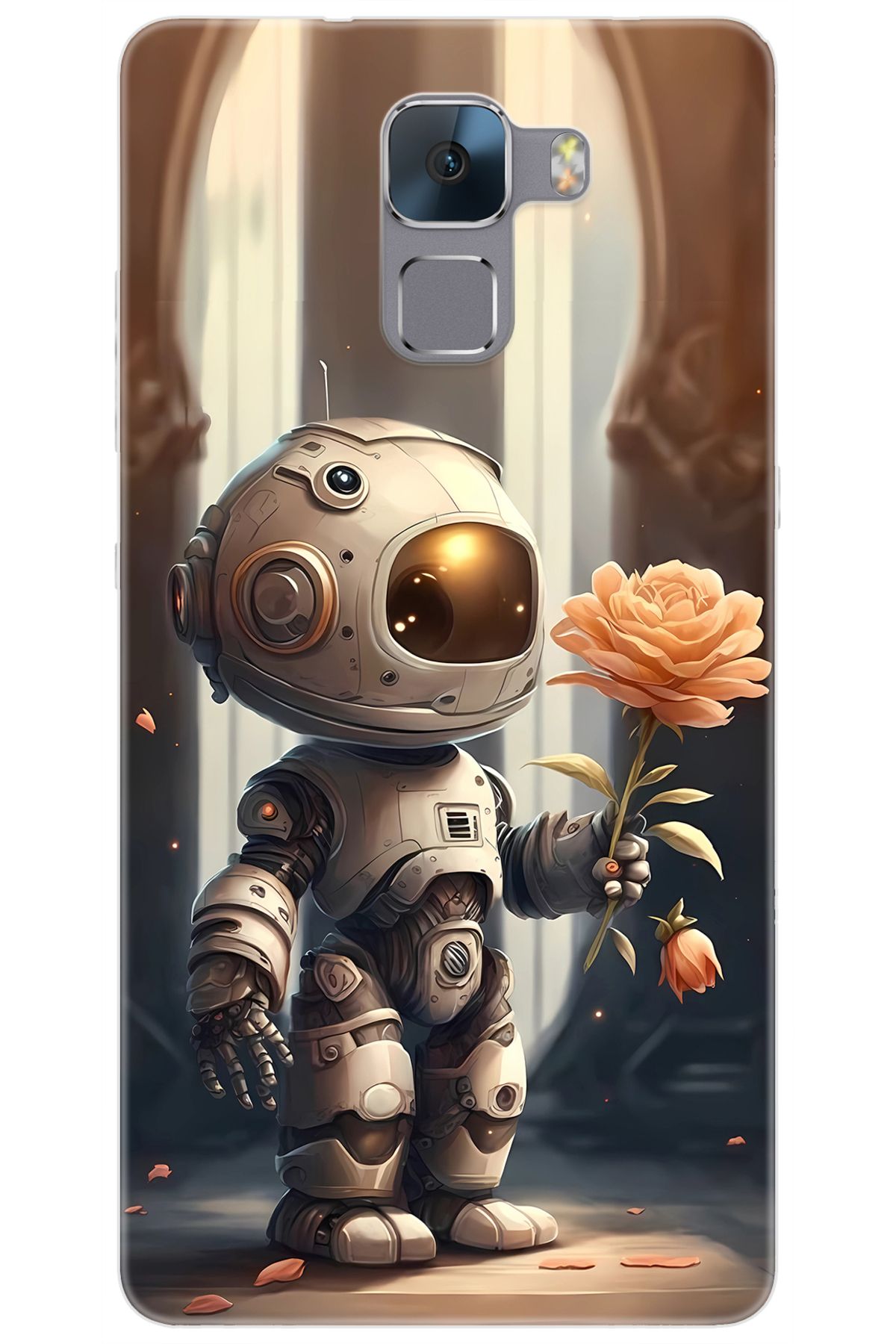 Ceppare Huawei Honor 7 (PLK-L01) Uyumlu Kılıf Desen Baskılı Silikon Astronot STK:620 CP-LEAwzUj