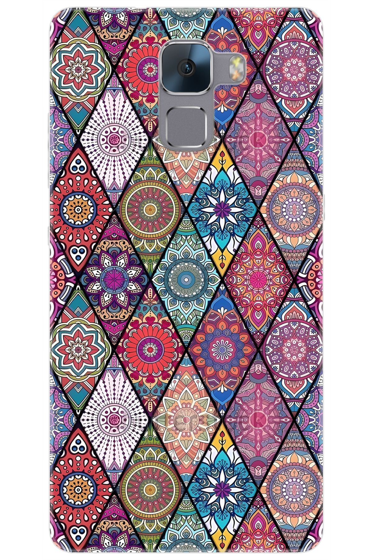 Ceppare Huawei Honor 7 (PLK-L01) Uyumlu Kılıf Desen Baskılı Silikon Kilim Tasarım STK:660 CP-VKZGn5u