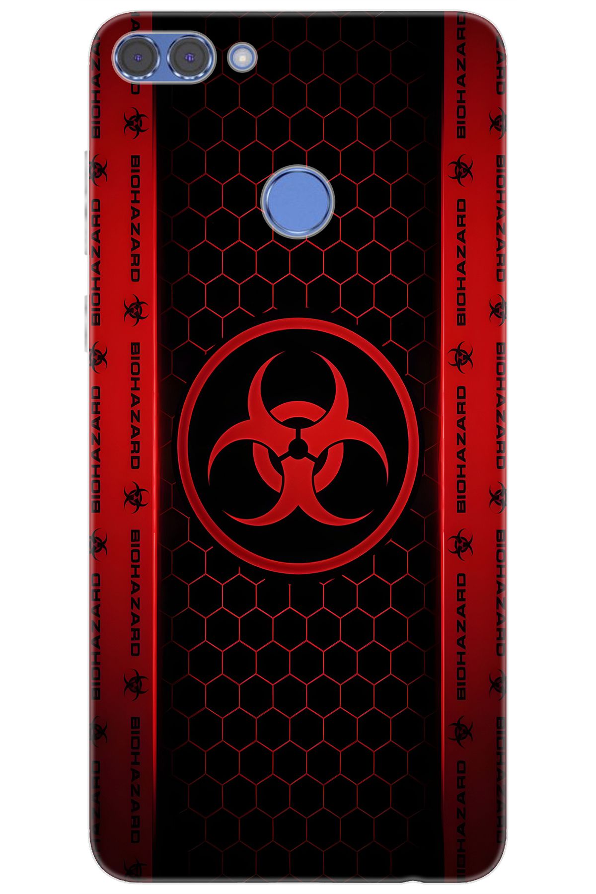 Ceppare Huawei Y9 2018 (FLA-LX1/LX2) Uyumlu Kılıf Desen Baskılı Silikon Biohazard STK:754 CP-YlXOEeg