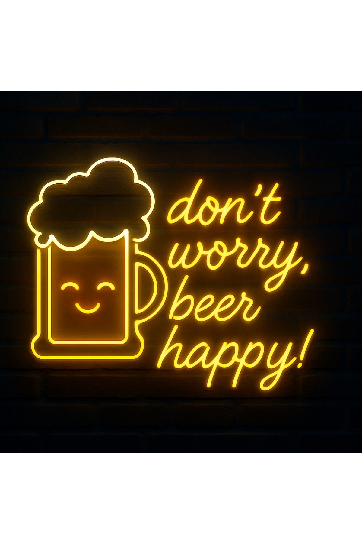 LUCENTRA NEON Dont worry beer Happy Neon Led