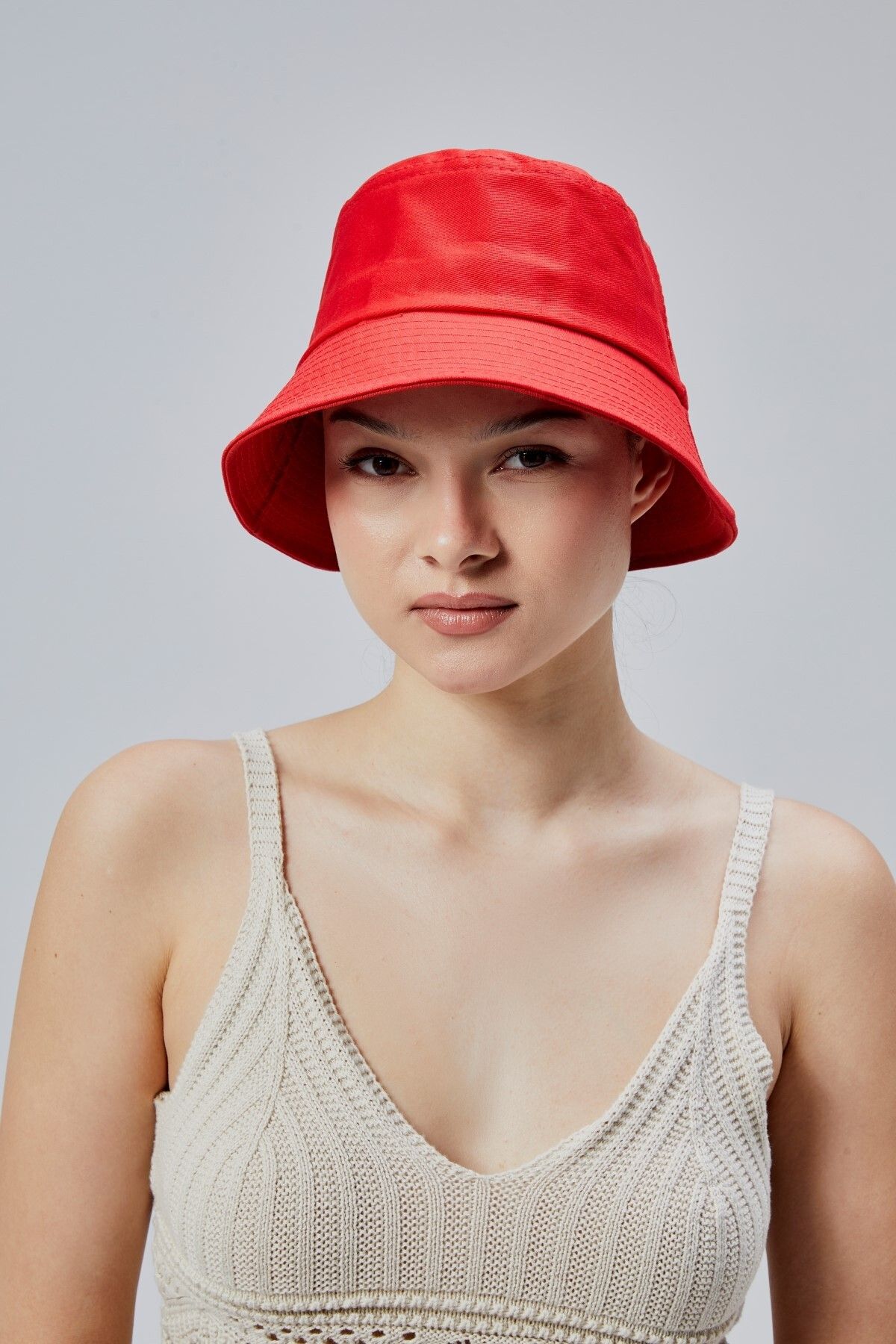 derikem-Unisex Red-Black 2Pcs Summer Cloth Bucket Hat Men-Wedding Fisherman Bucket Hat 7
