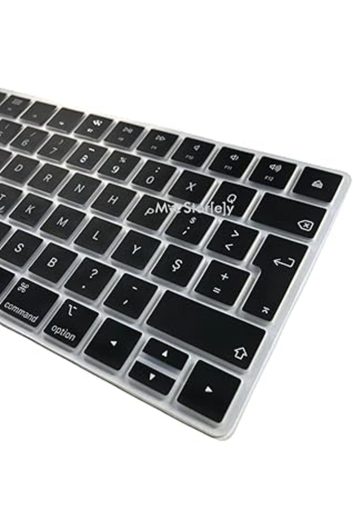 Mu Art Ahşap Mcstorey F Klavye Apple Magic Keyboard-2 A1644 (F-Türkçe) Ile Uyumlu Klavye Koruyucu Daktilo Tipi S