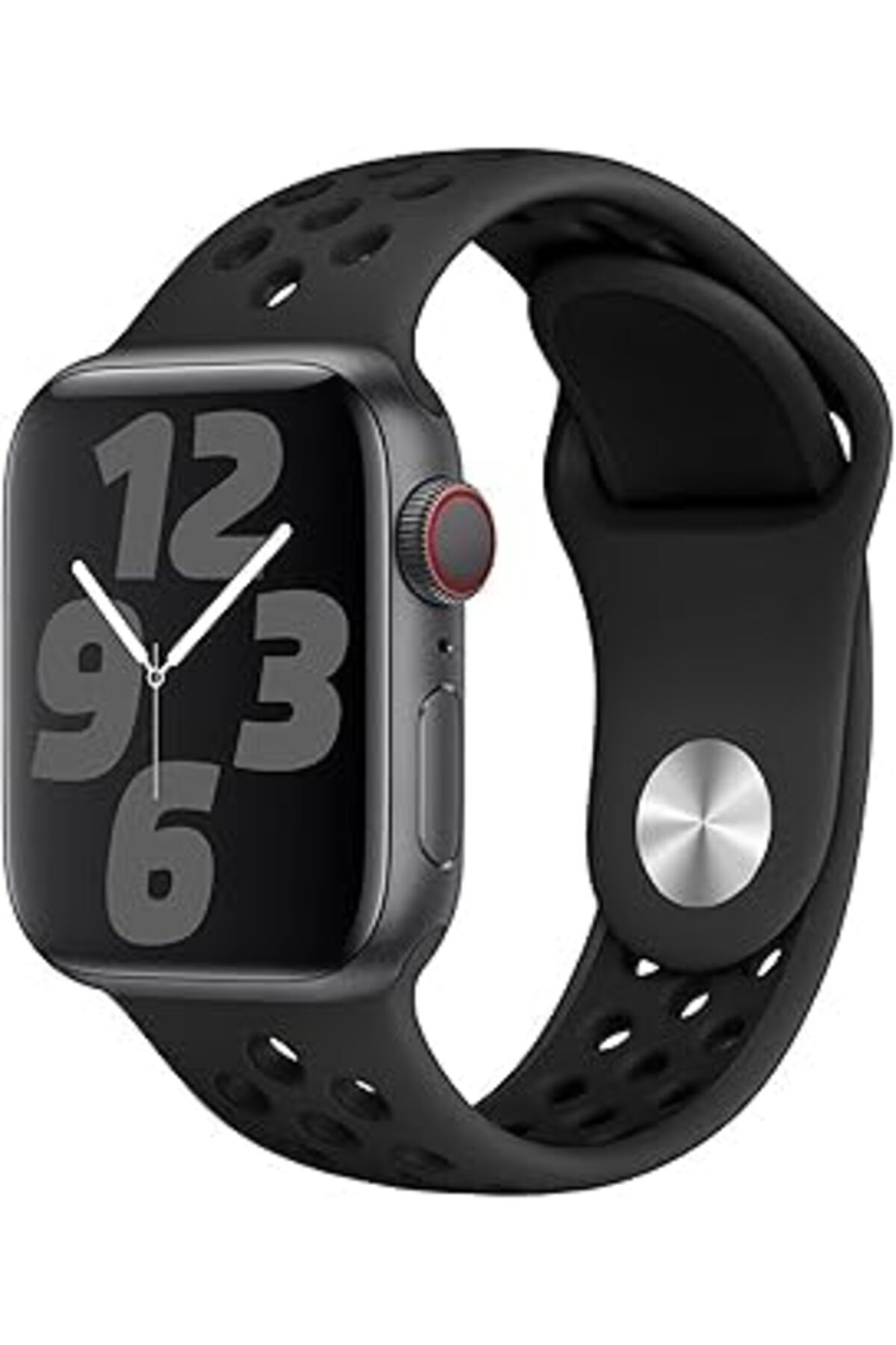 karadağsb Bause Apple Watch Se/8/7/6/5/4/3/2/1 Ile Uyumlu Delikli Spor Silikon Kordon