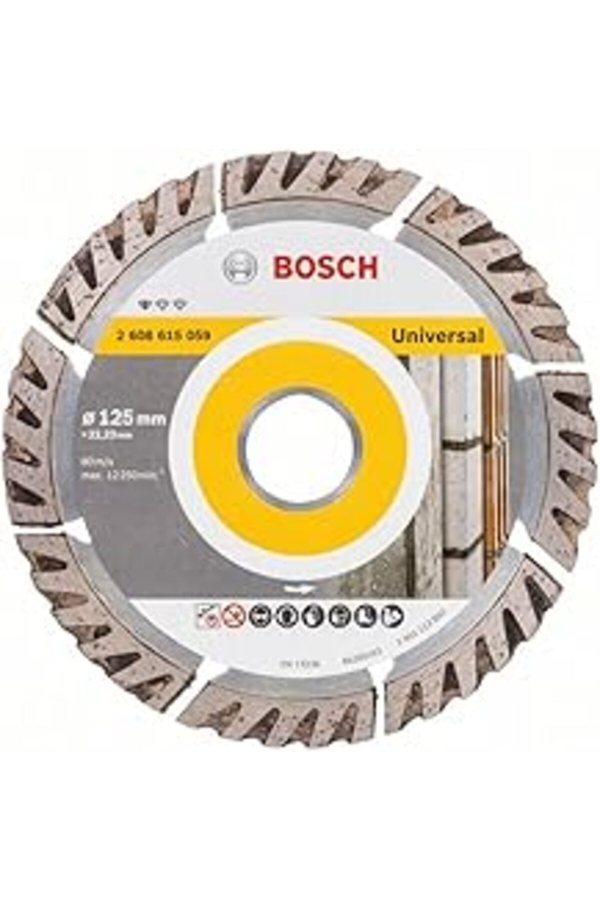 robotrend Bosch Professional Accessories Elmas Kesme Ve Delme Aksesuarları, Disk, Gri, 1 Adet, 12,5 Cm