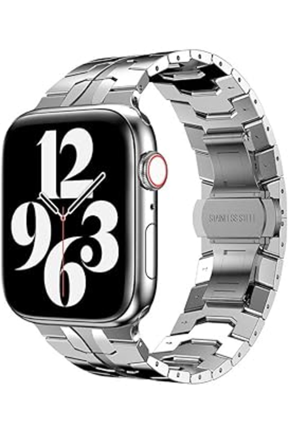 karadağsb Zore Apple İle Uyumlu Watch 42Mm Krd-63 Metal Kordon Gümüş