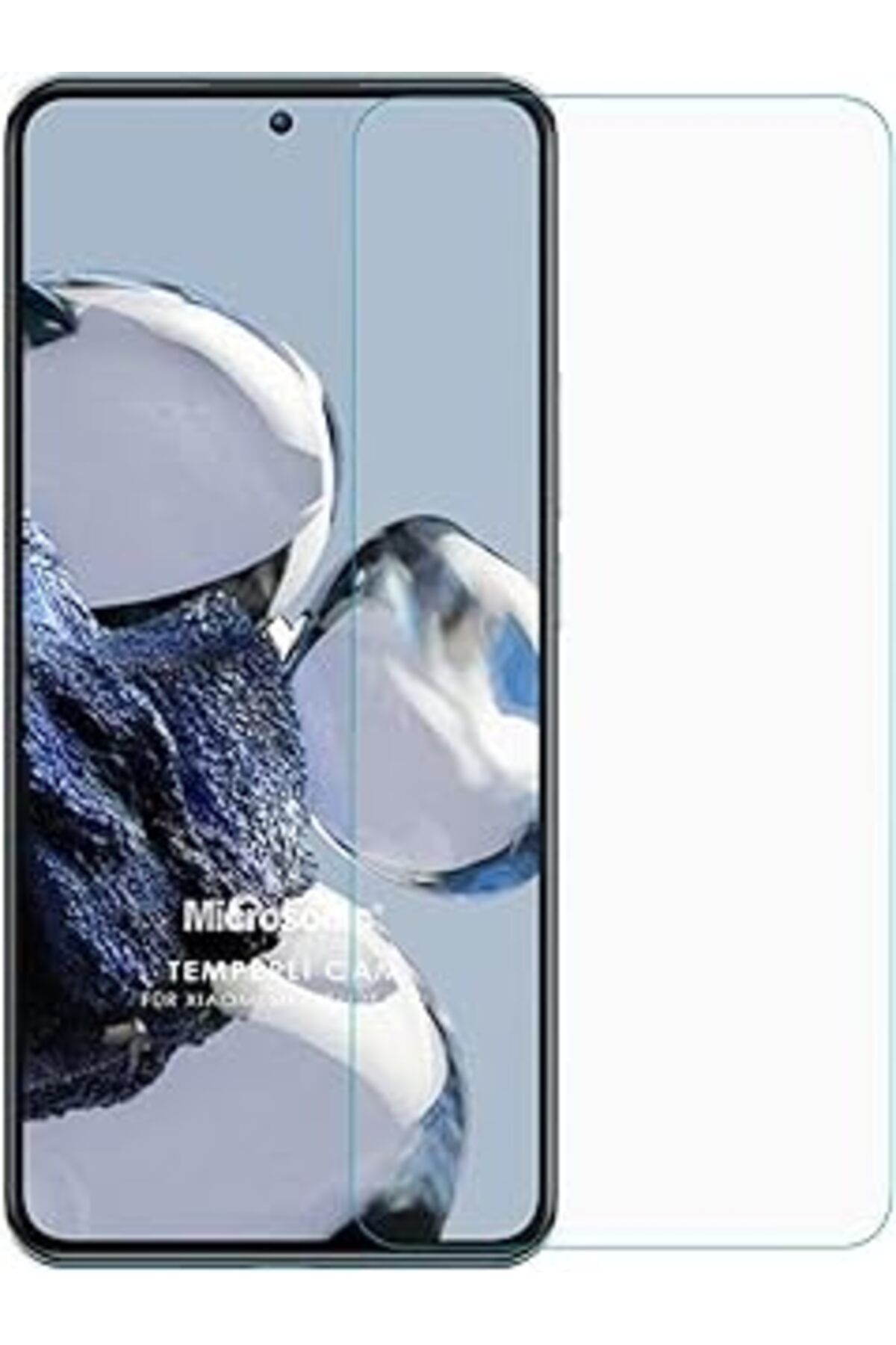 Pazarcan Microsonic Xiaomi Mi 12T Tempered Glass Cam Ekran Koruyucu