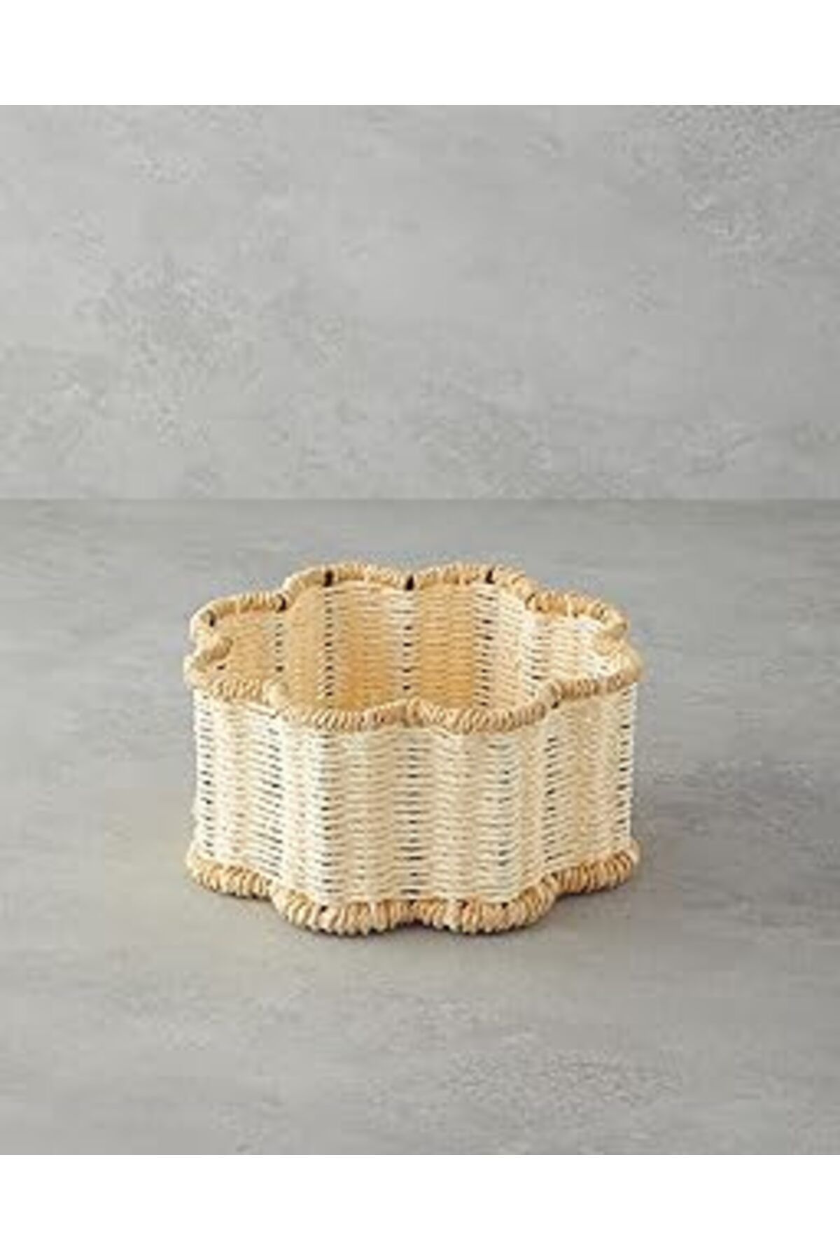 karadağsb English Home Flore Kağıt İp Sepet 1,5 Cm Turuncu