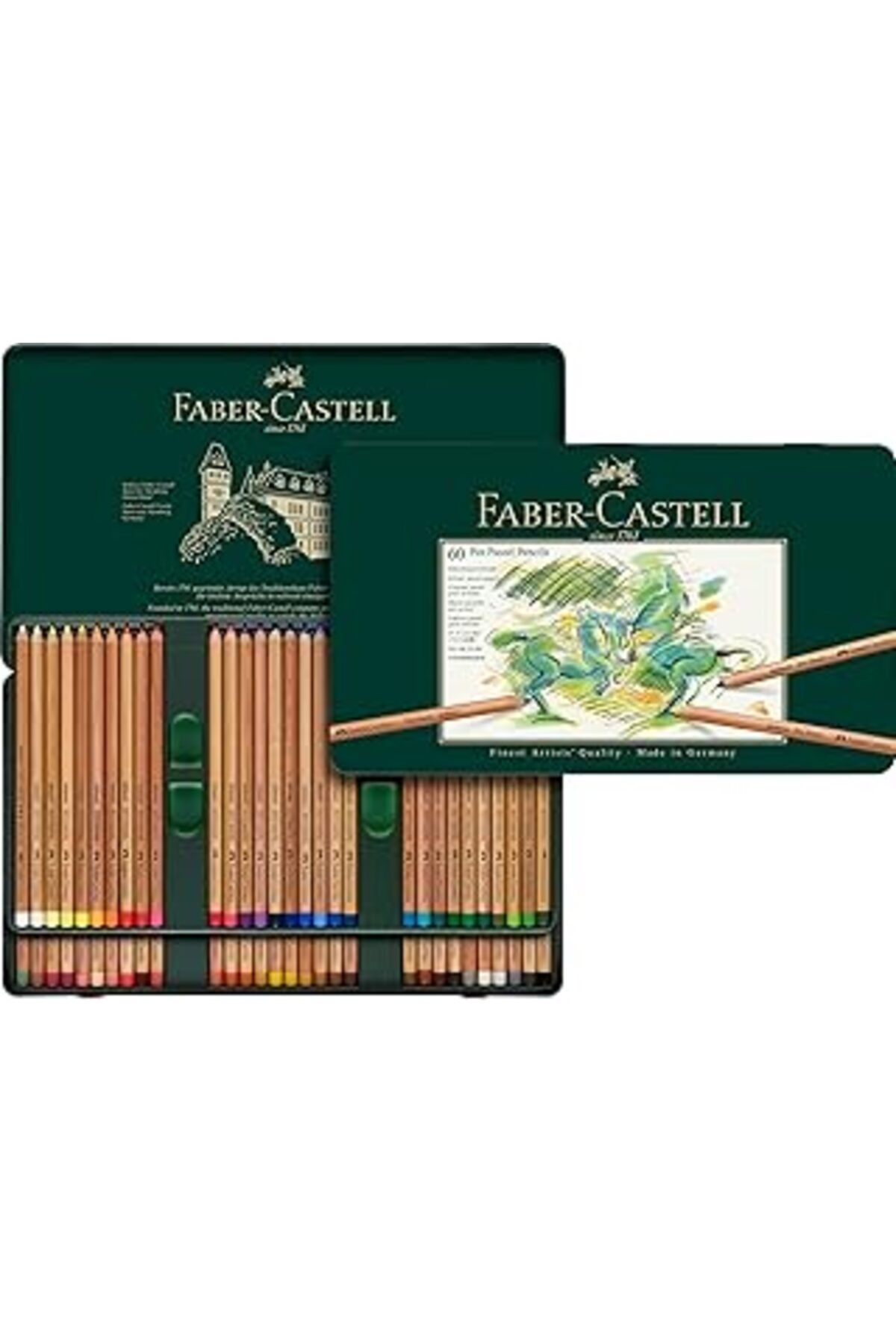 Hepta Collection Faber-Castell 5190112160 Pitt Pastel Boya Kalemi, 60 Renk