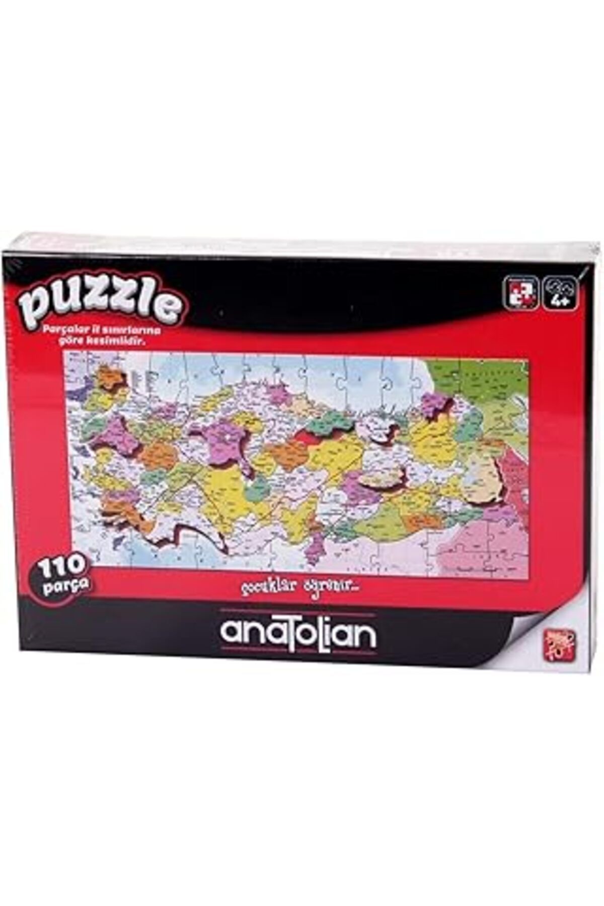 karadağsb Anatolian Eğitici Puzzle - Türkiye Haritası İller / 110 Parça, #7401